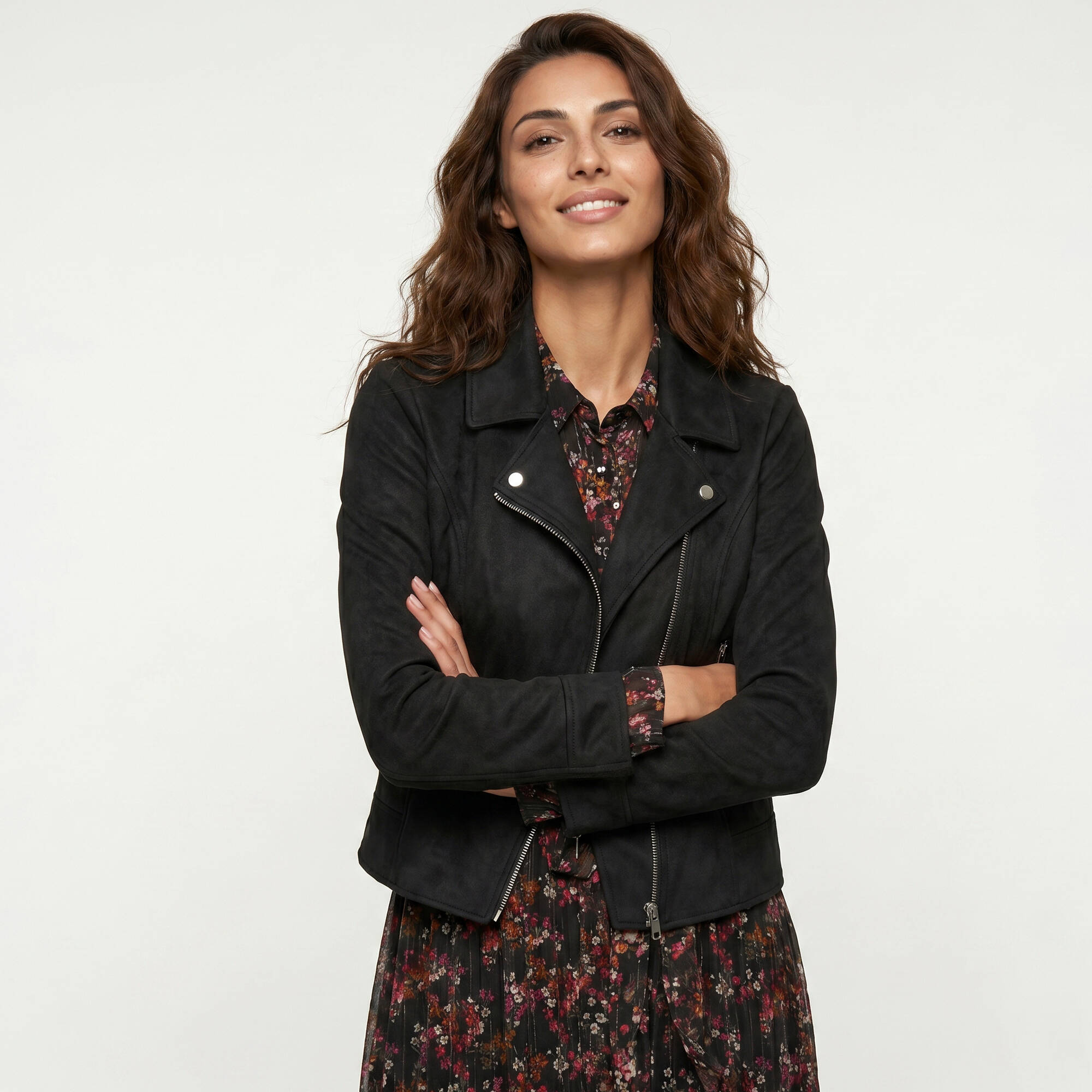 Blouson zipp col tailleur pressionn sudine - Blancheporte 57$