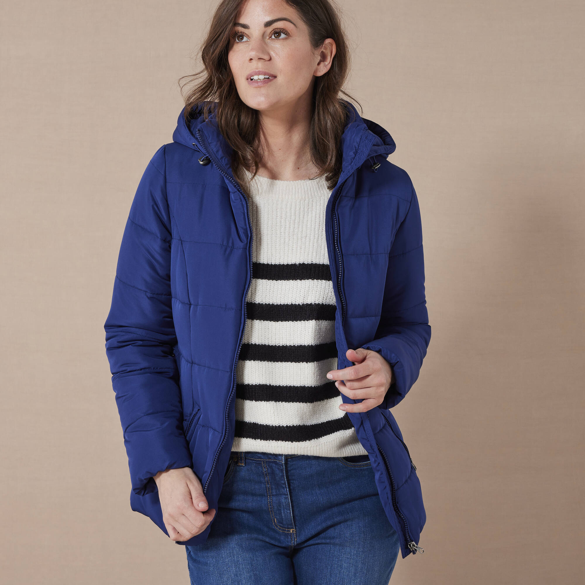 Doudoune courte ceinturée new arrivals