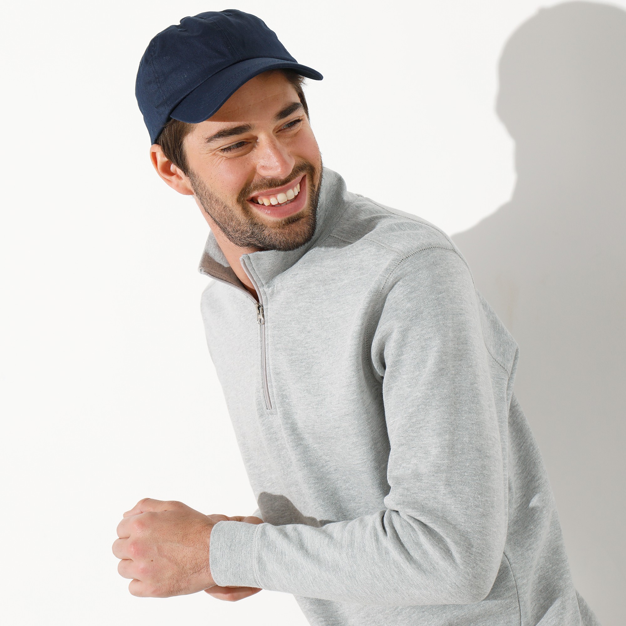 Sweat molleton homme shop col camionneur