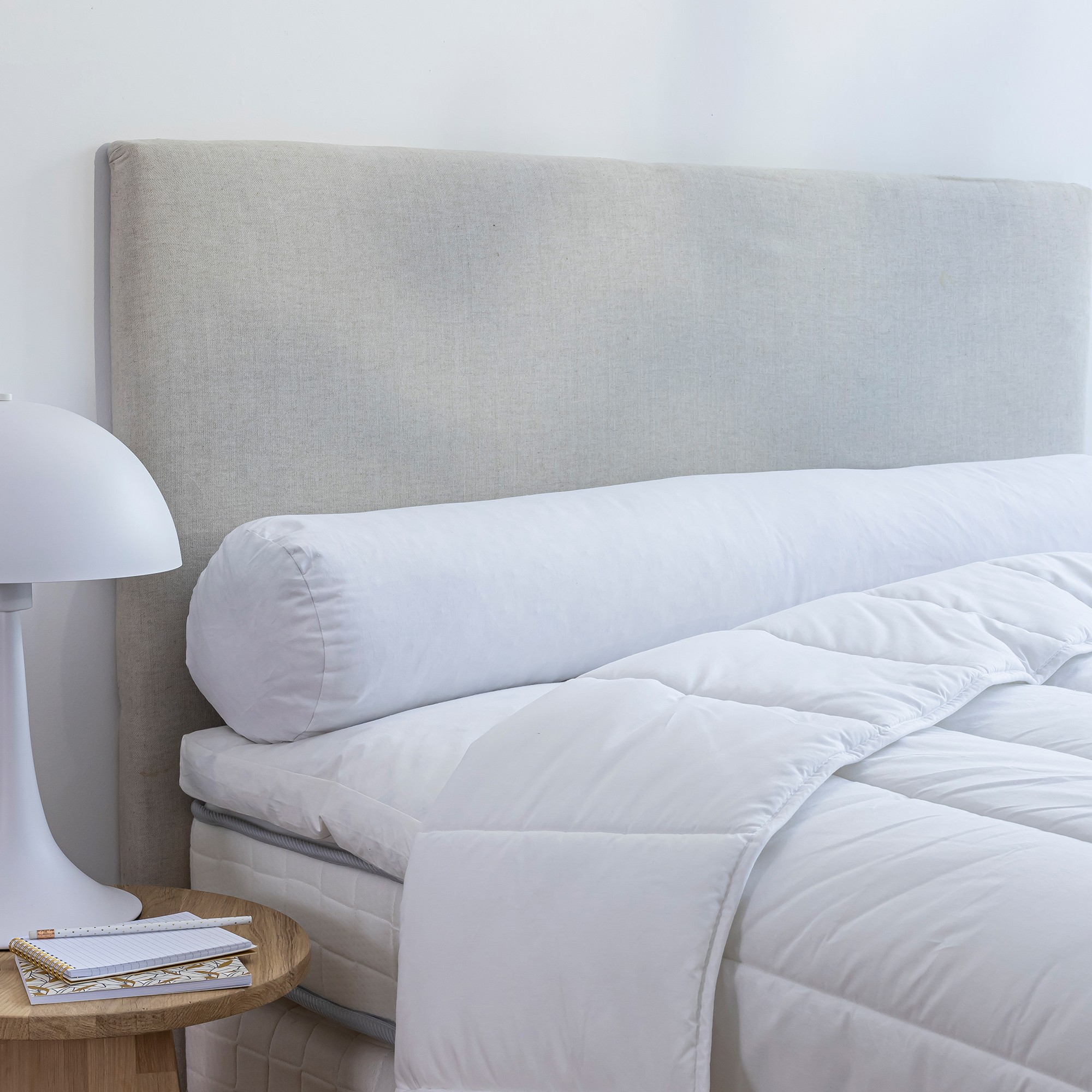 Traversin naturel Dodo® ferme Proneem® anti-acariens - Traversin : 160cm - Blanc - Dodo