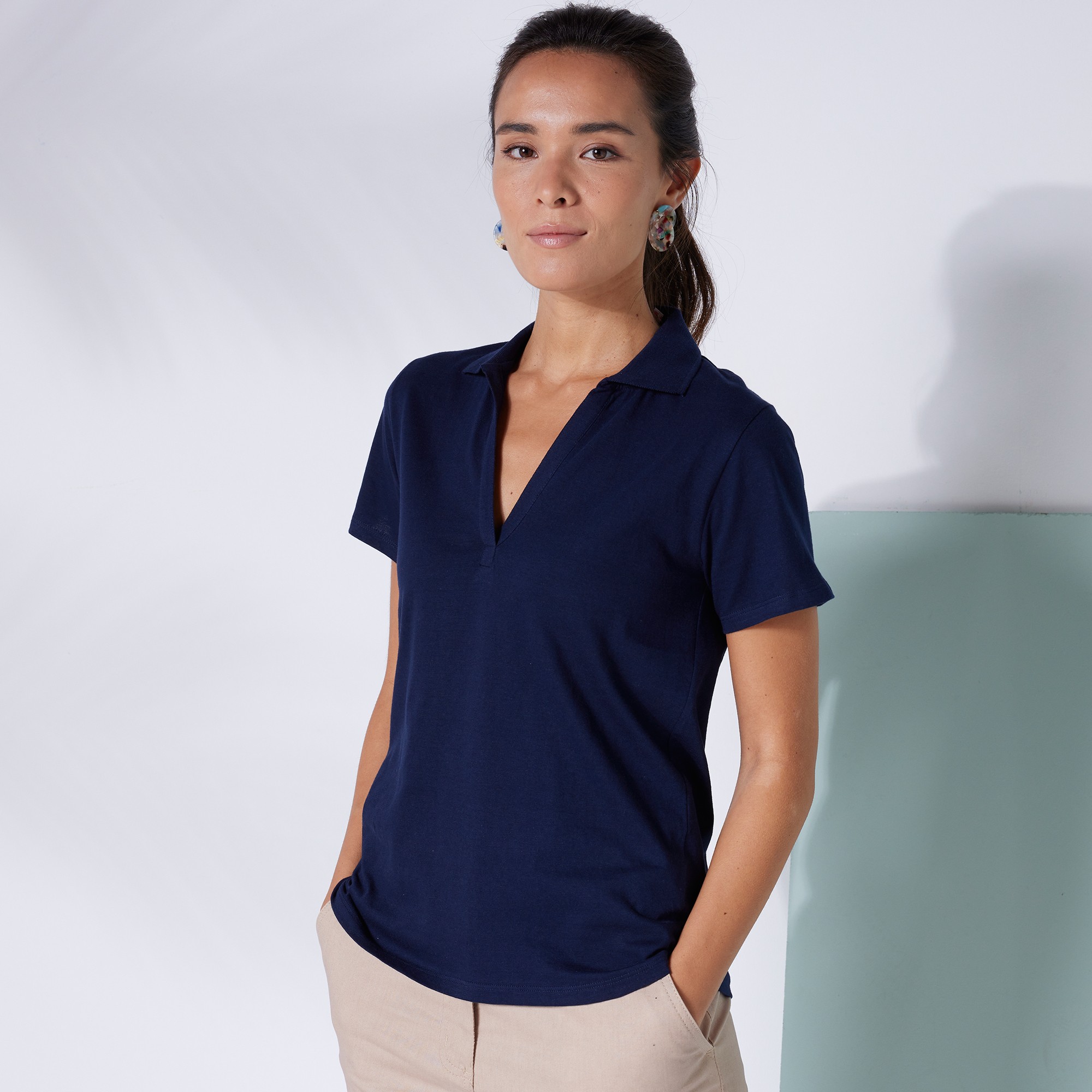 Polo Manches Courtes, Maille Jersey - Blancheporte