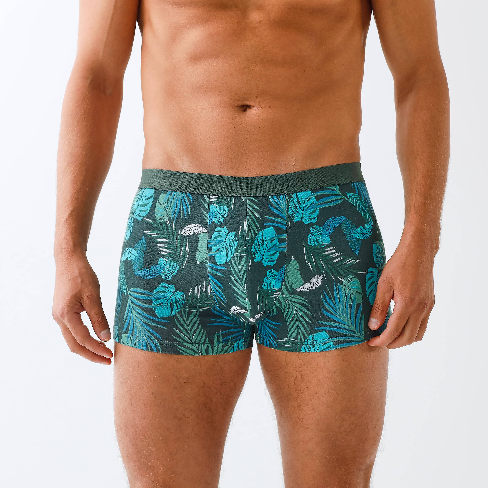 Boxer imprim feuillage - lot de 3 - Blancheporte 14 €