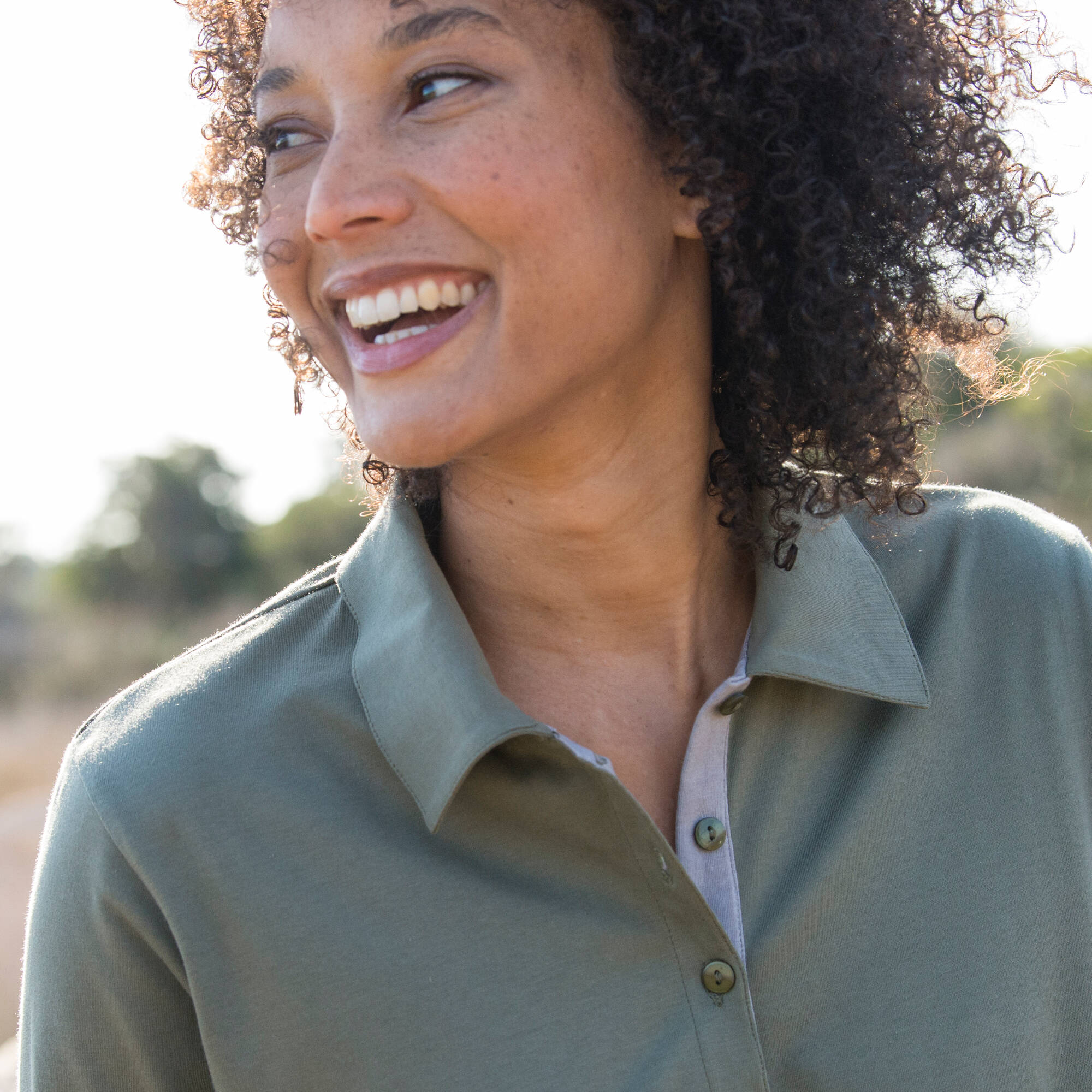 Polo bicolore maille jersey - Blancheporte 16 €