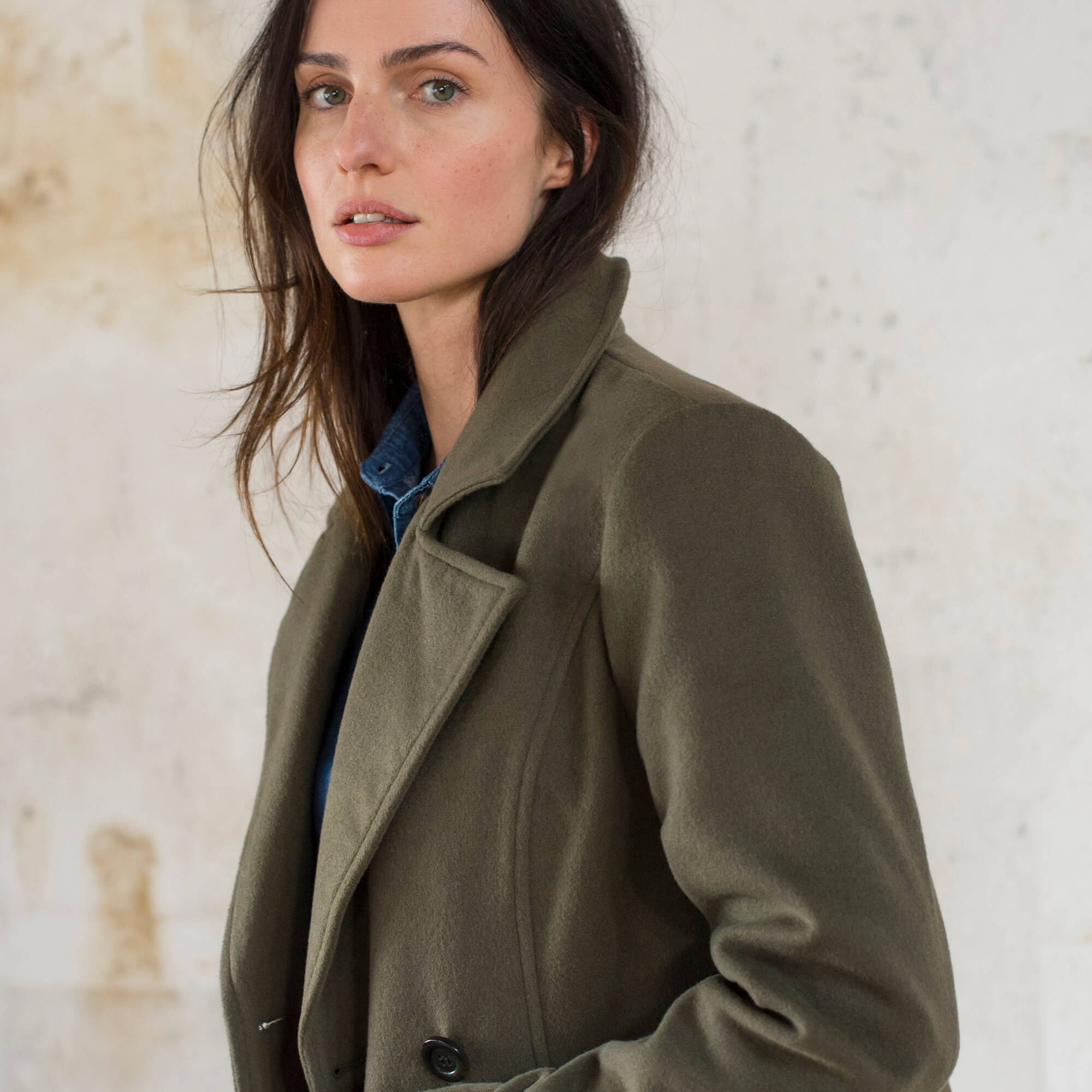 Manteau caban boutonn uni - Blancheporte 90 €