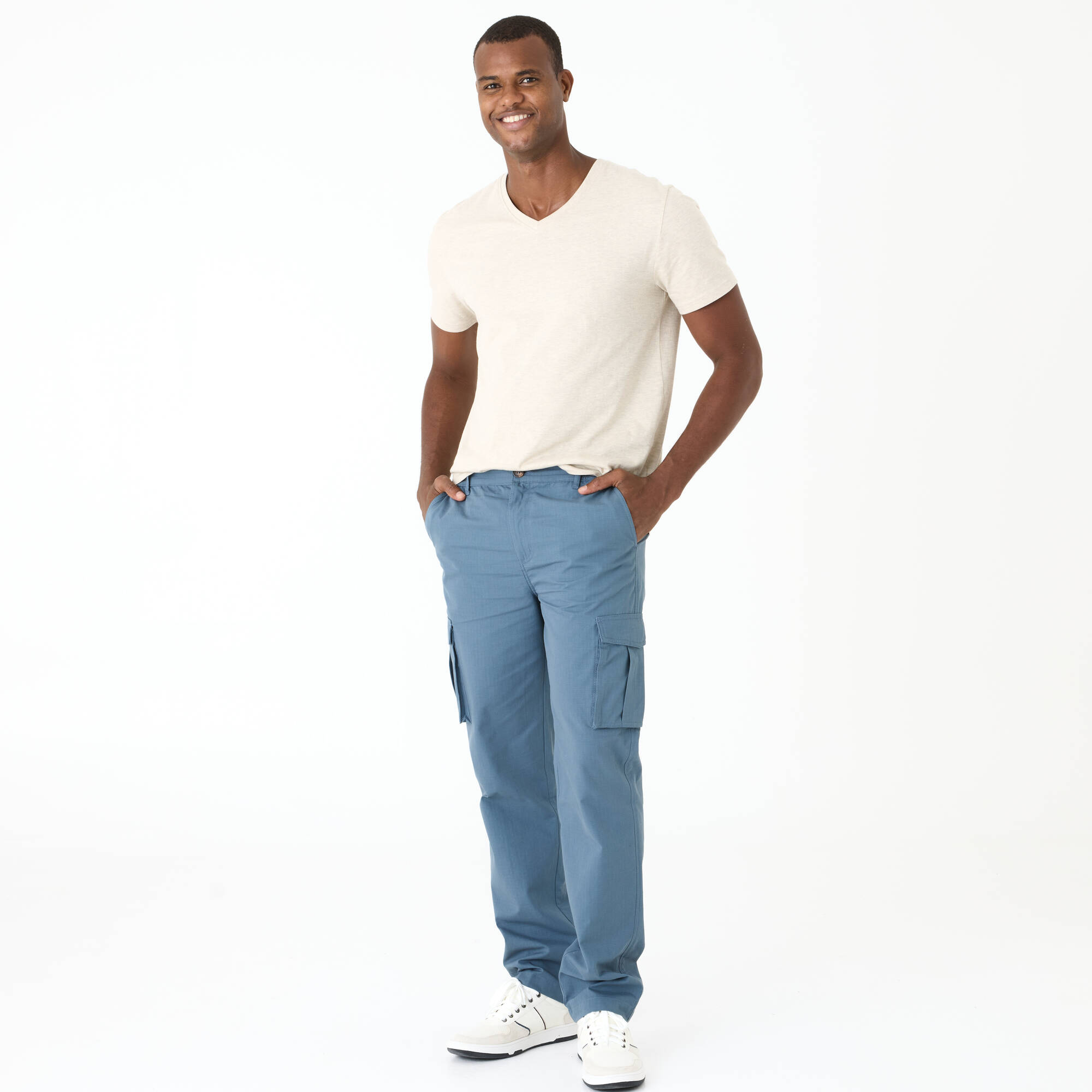 Pantalon cargo en toile ripstop ceinture lastique cts - Blancheporte 40$