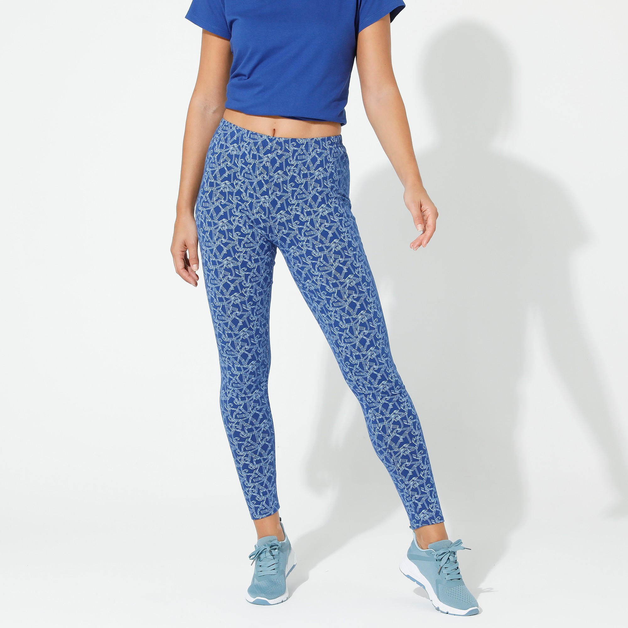 Legging Maille Jersey Imprimé Graphique - Blancheporte