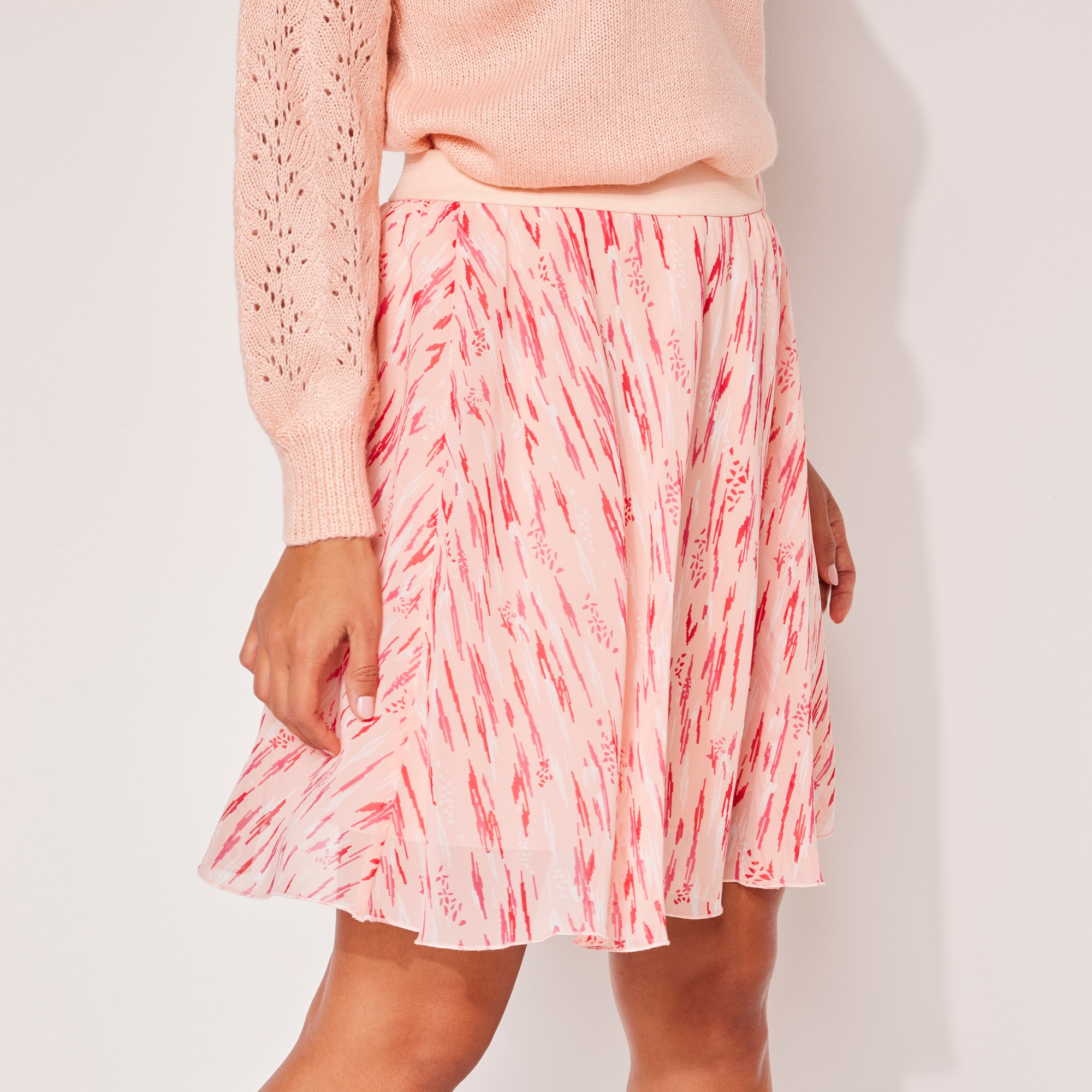 Jupe Courte Imprimé Ethnique, Voile - Blancheporte