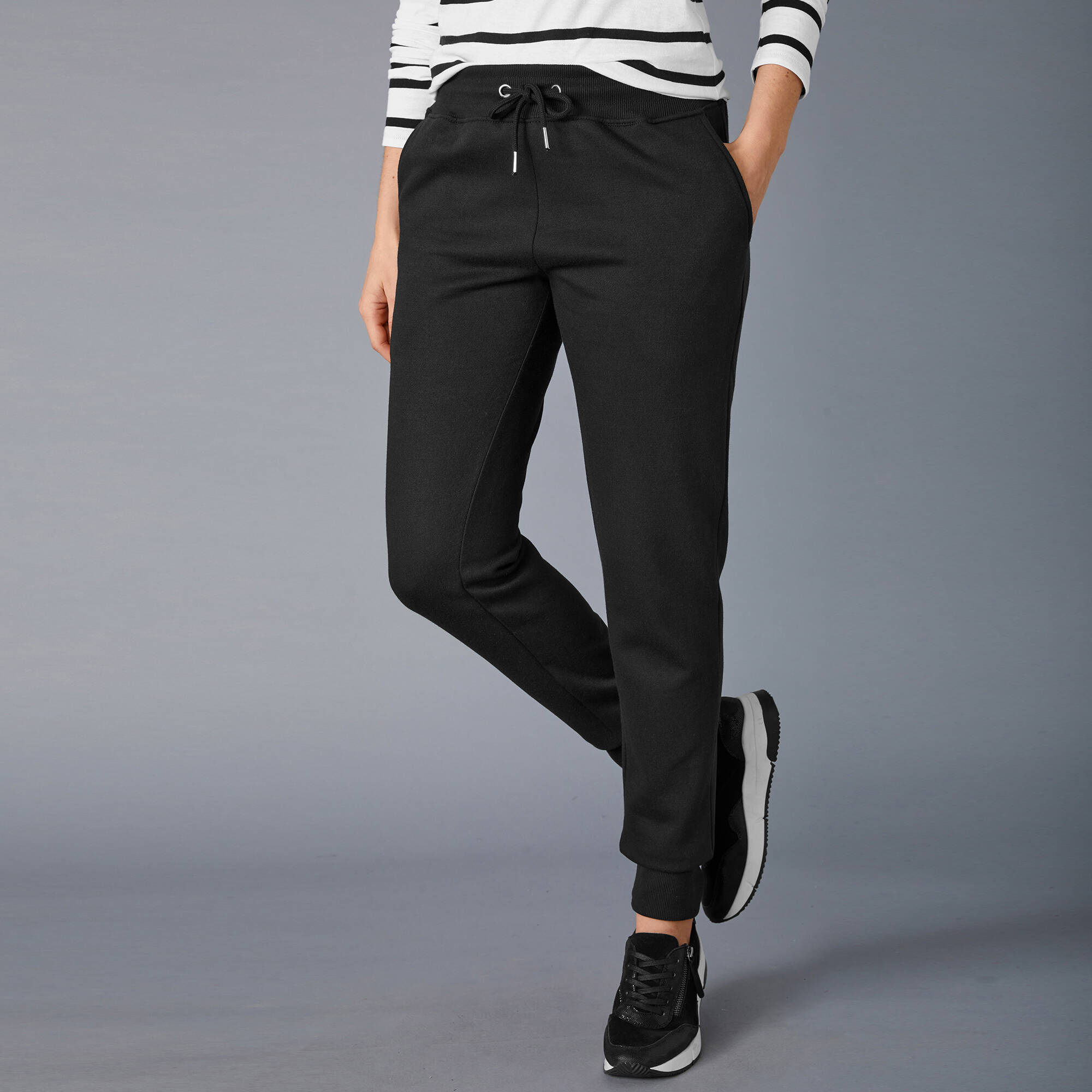 Pantalon jogging en molleton gratté