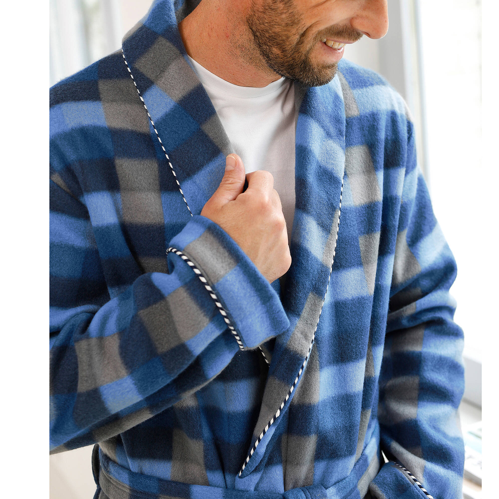 Robe de chambre courte maille polaire - Blancheporte 38$