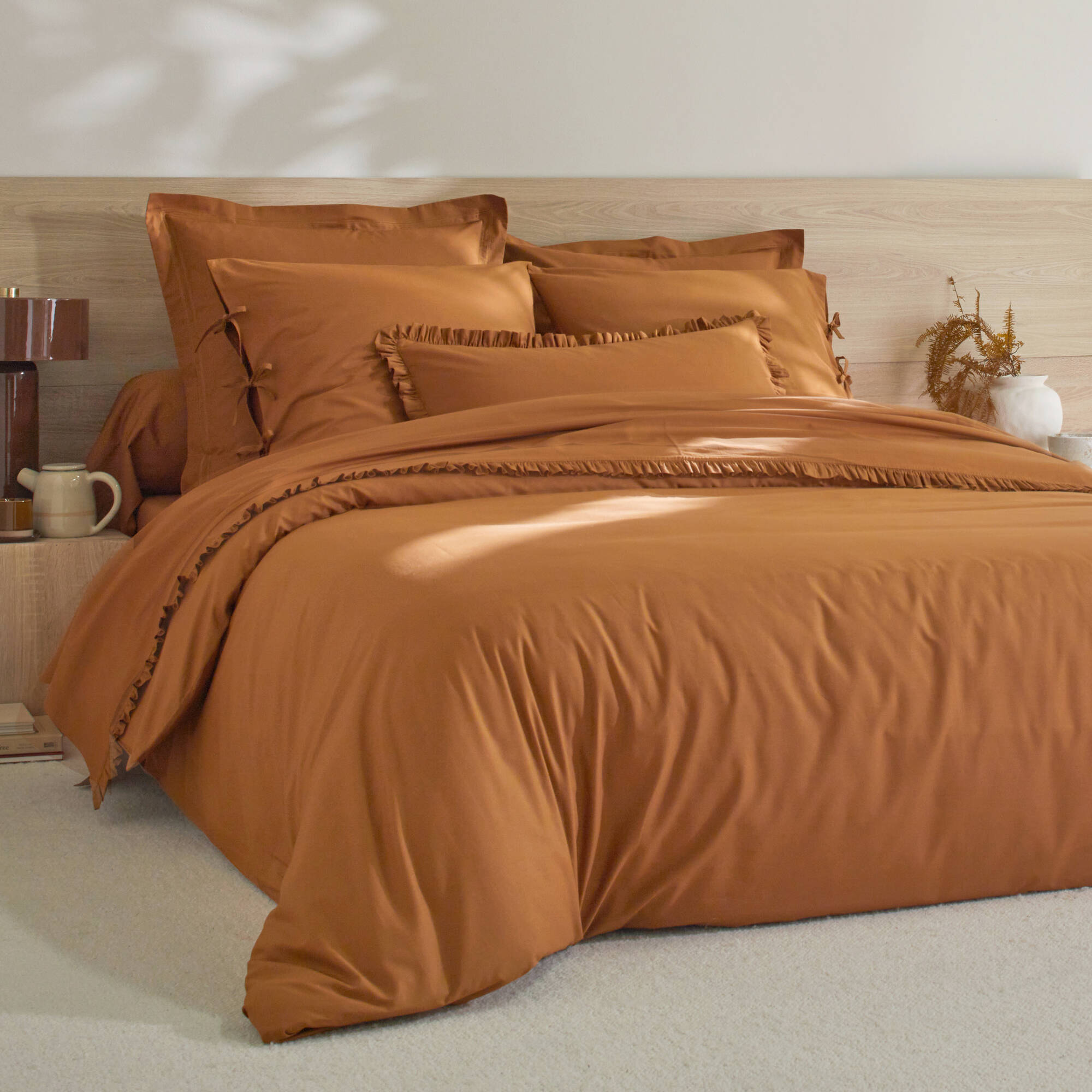 Linge de lit uni - percale de coton 72 fils/cm² - Blancheporte