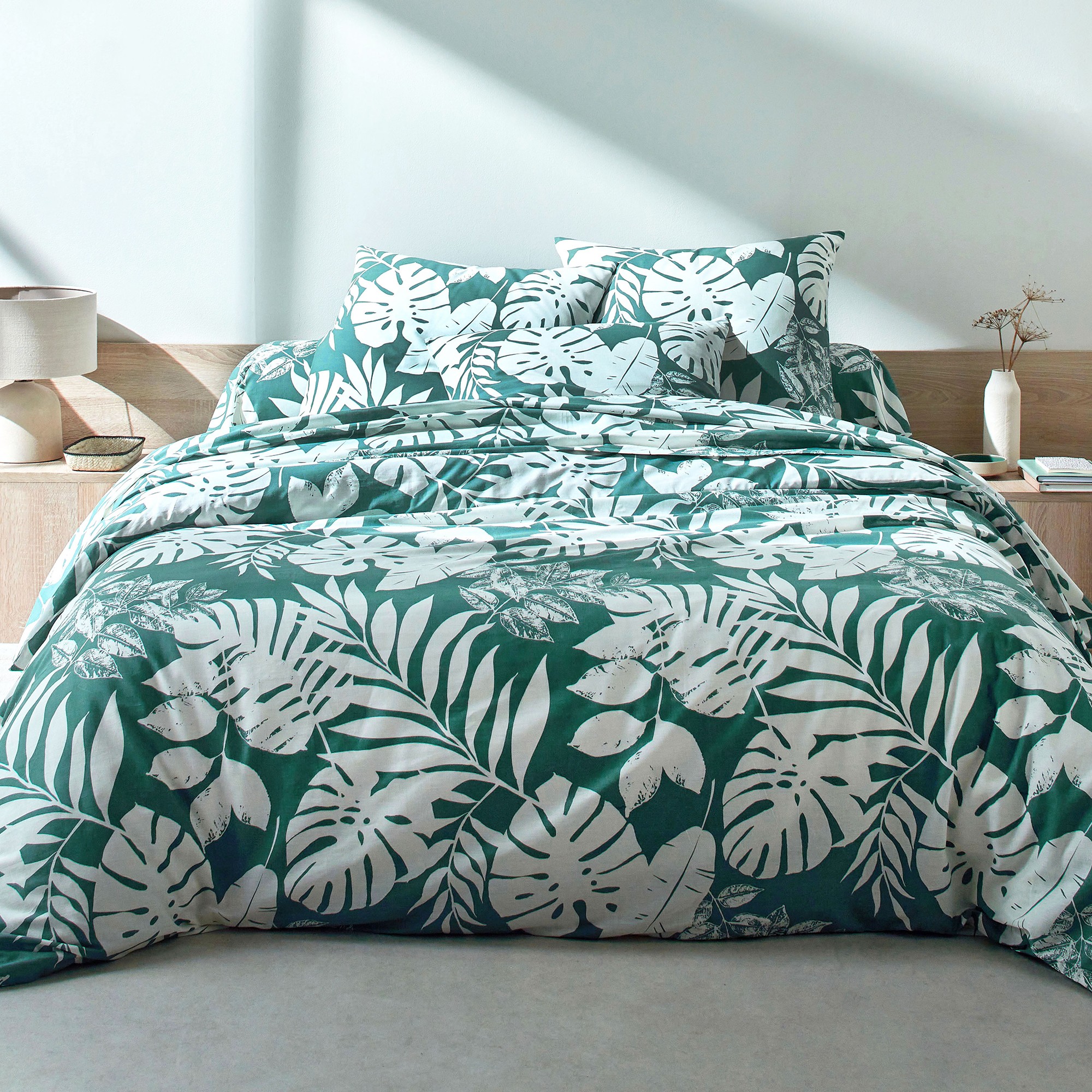 Linge De Lit Paddy Imprimé Feuillage, Coton - Blancheporte