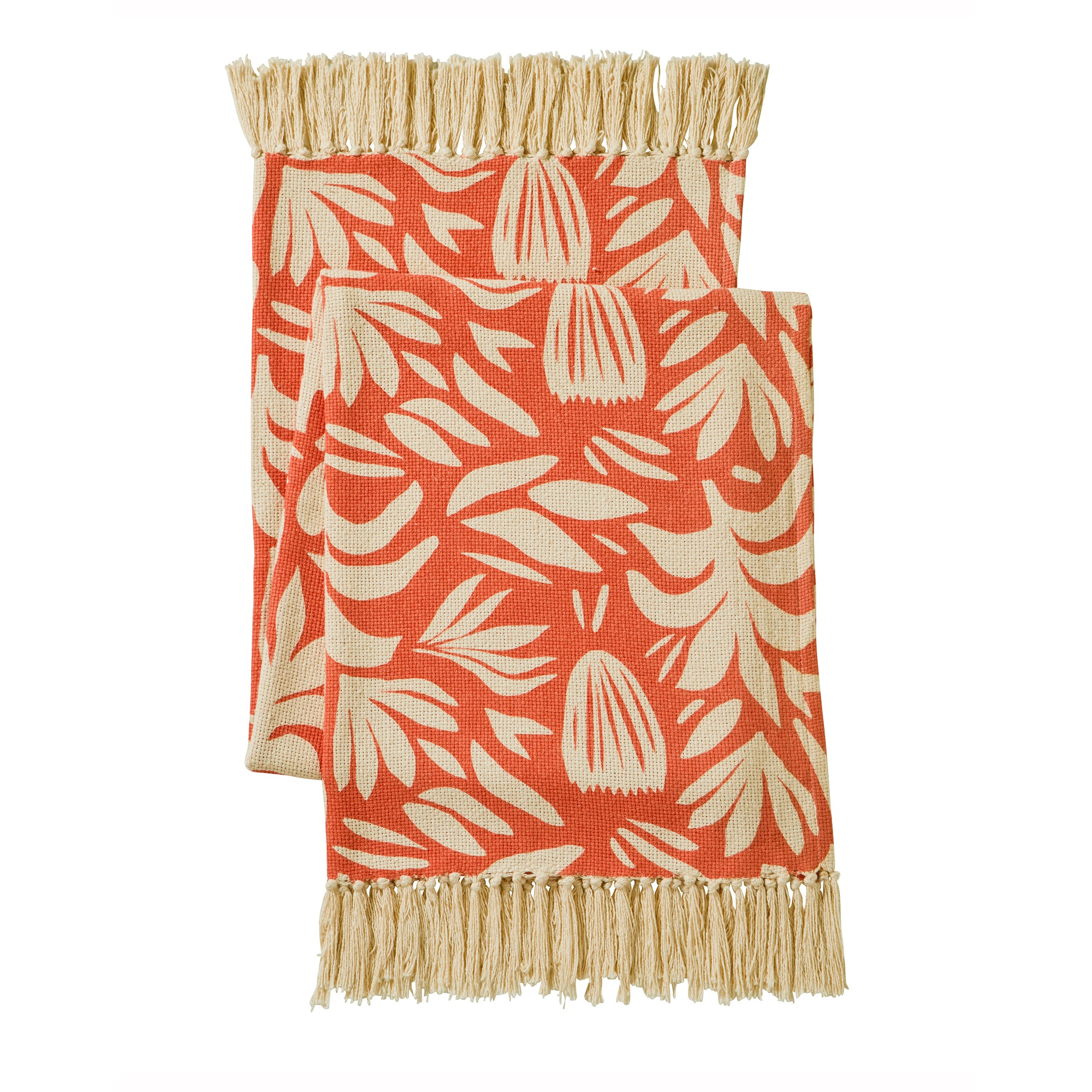 Jeté De Fauteuil Imprimé Végétal Coton - Blancheporte