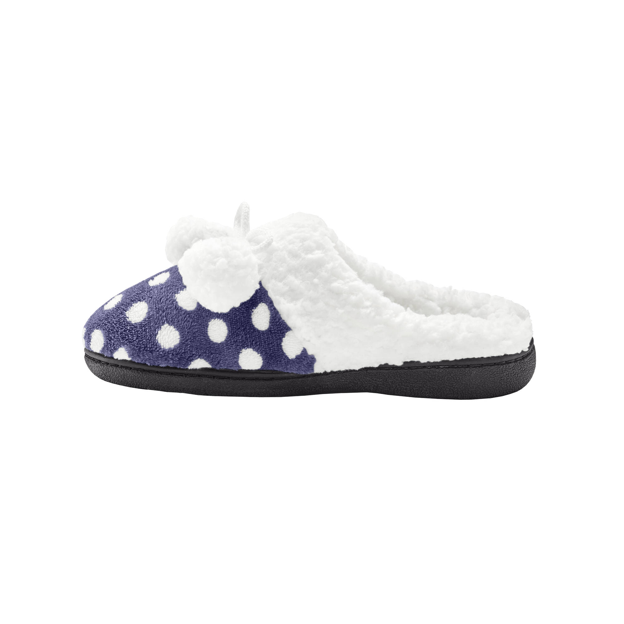 Chaussons mules polaires imprimes pois - Blancheporte 20 €