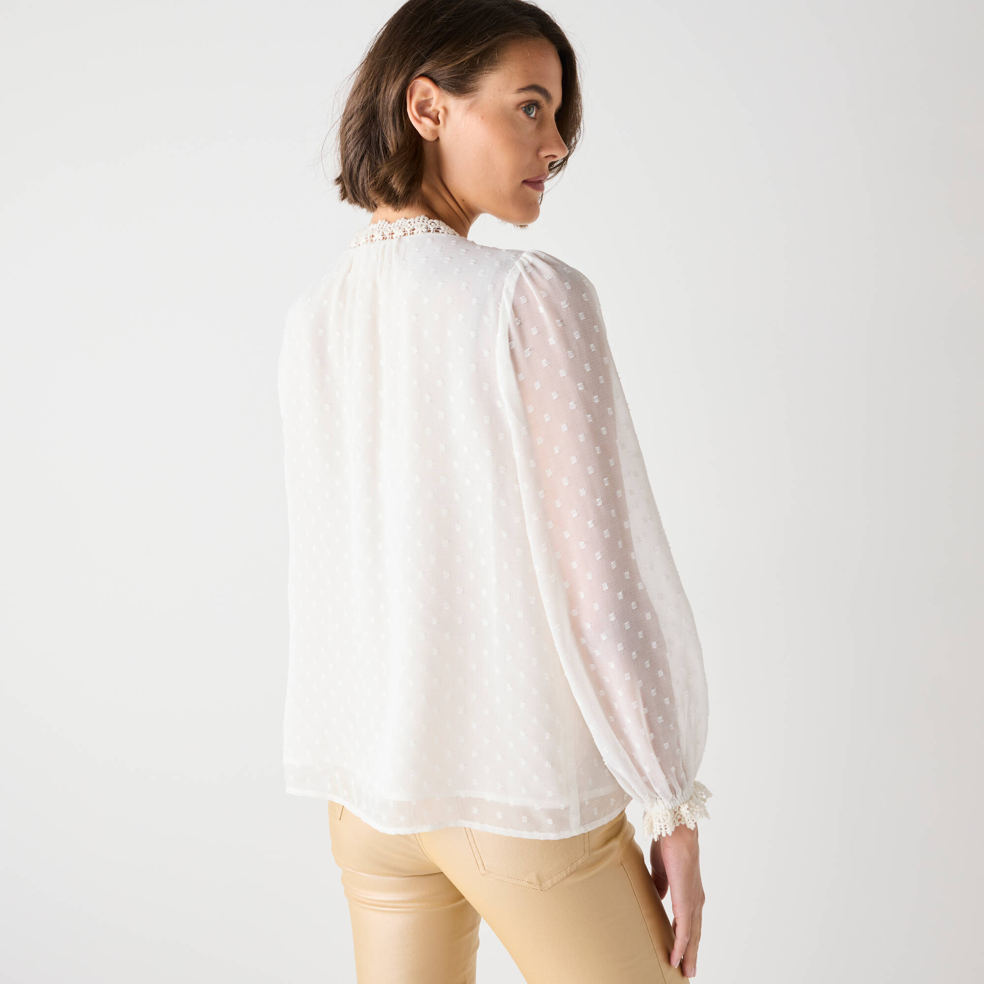 Chemise Oversize Chemise Plumetis Blanche Blouse Oversize Plumetis