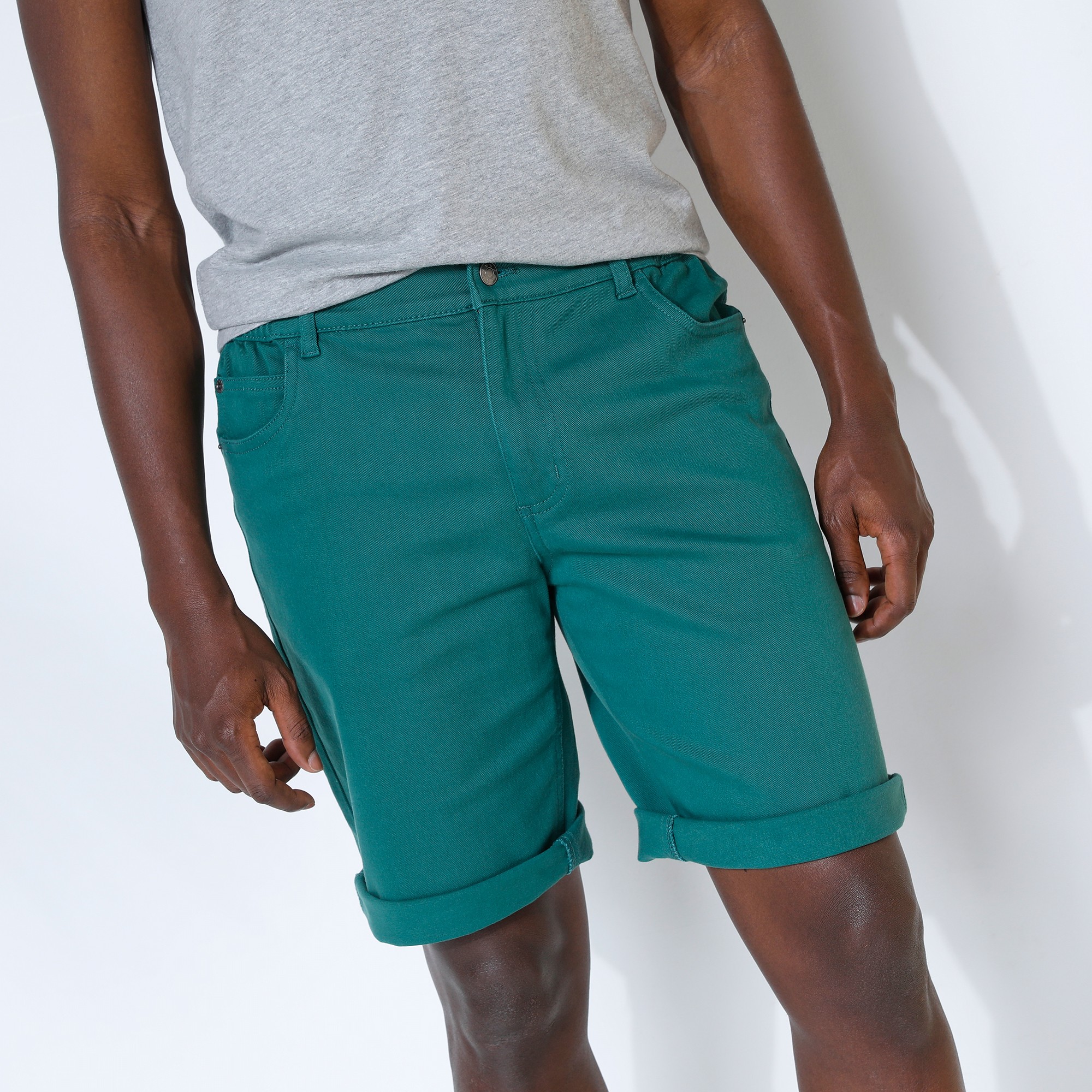 Bermuda 5 Poches Stretch Ceinture Élastiquée Côtés - Blancheporte