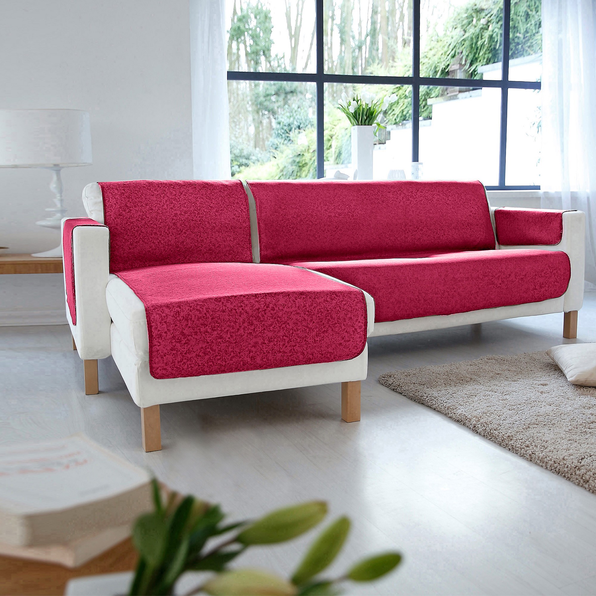 Protège-salon Faux-uni Antiglisse - Blancheporte