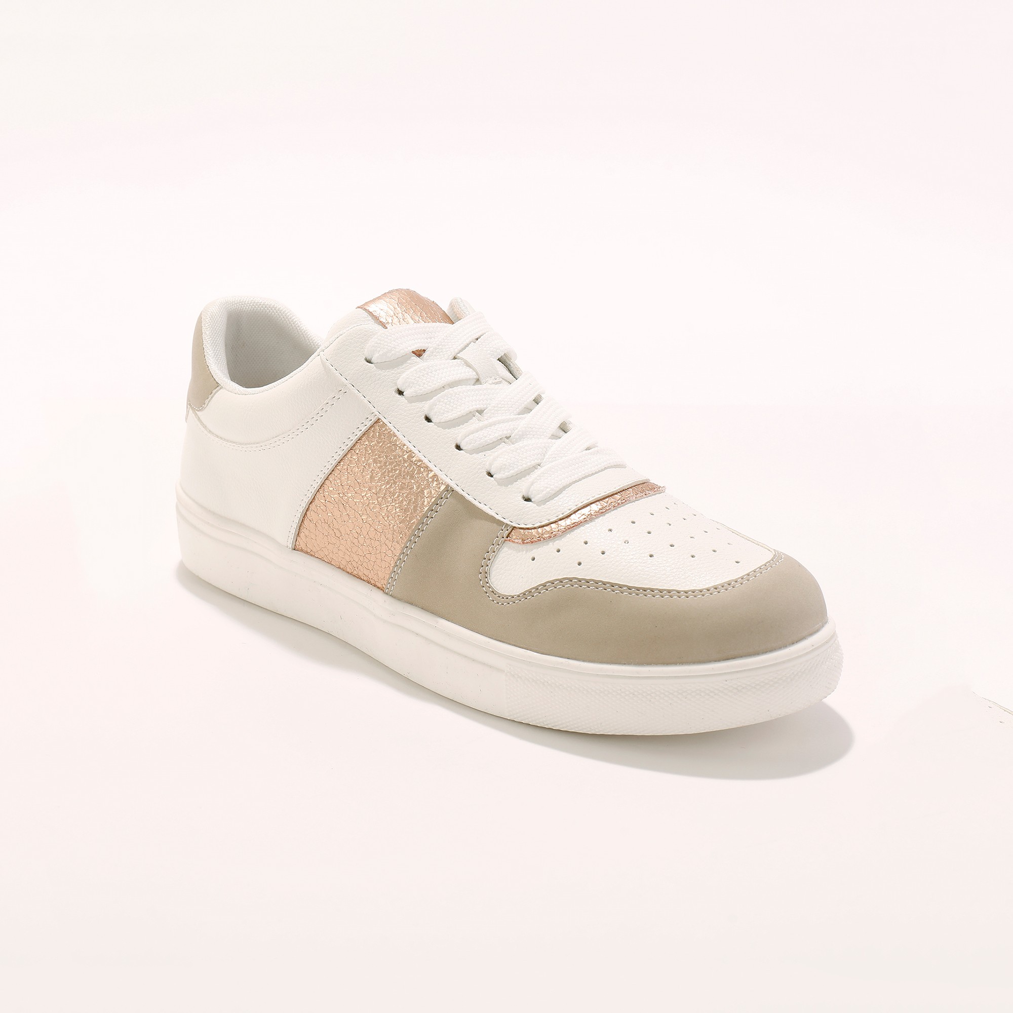 Baskets Platefome À Empiècements Cuivrés - Blancheporte