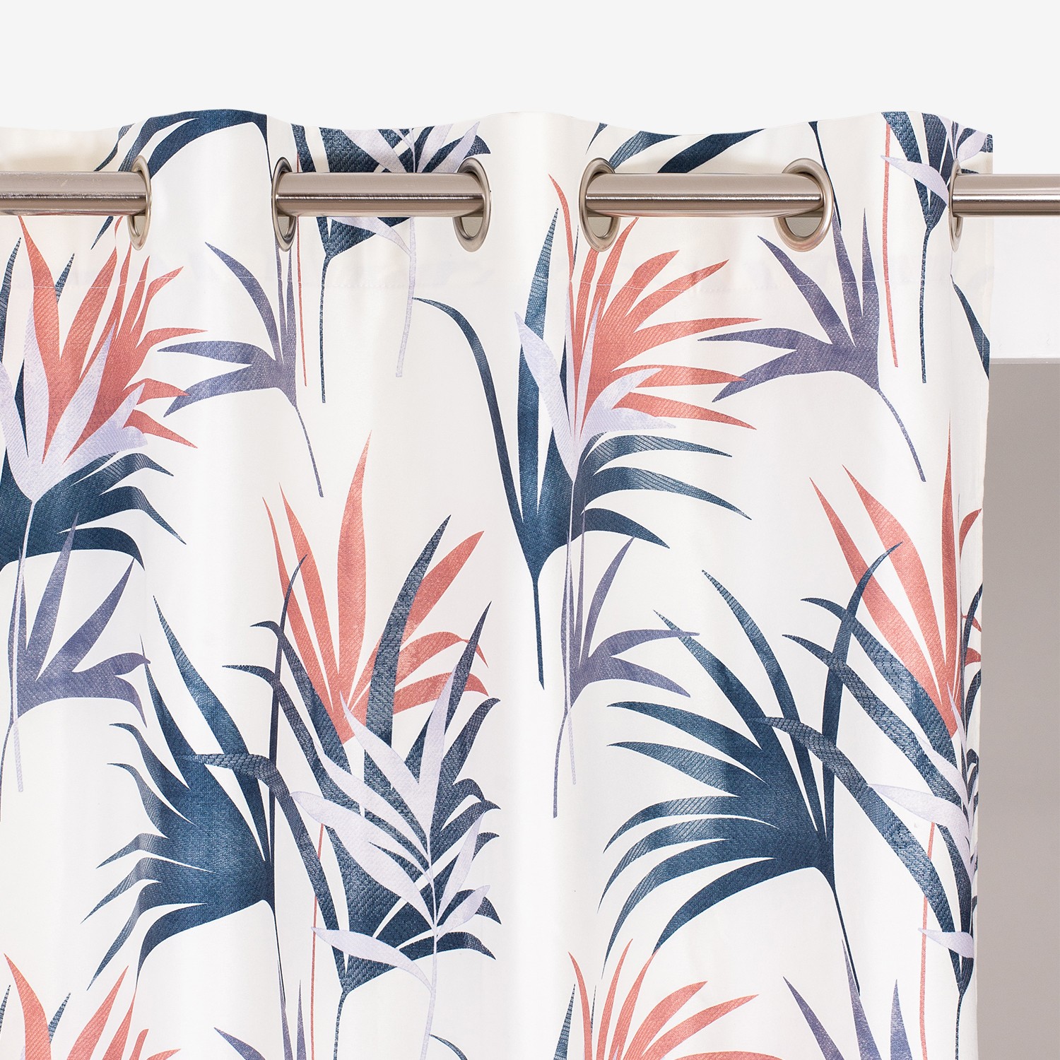 Rideau Tamisant Imprimé Feuilles Multicolores - Blancheporte