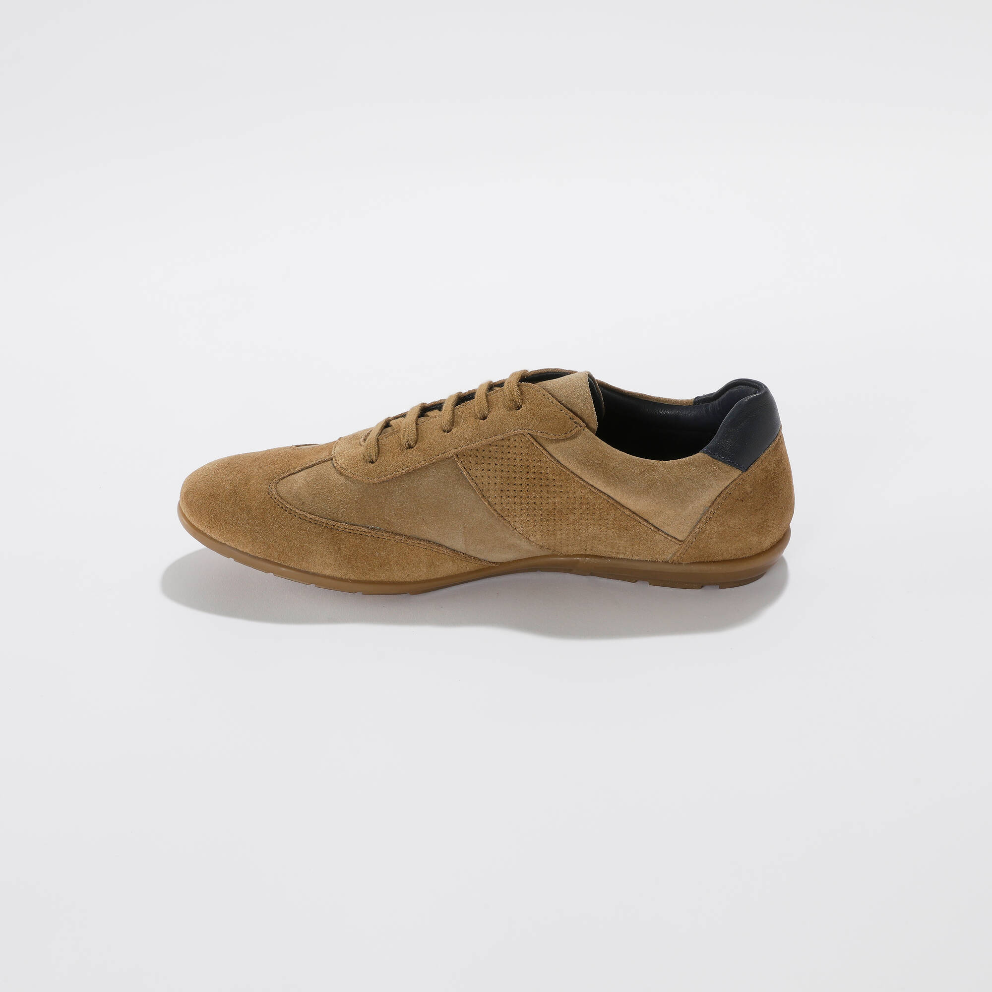 Derbies cuir à lacets détails perforés - Blancheporte