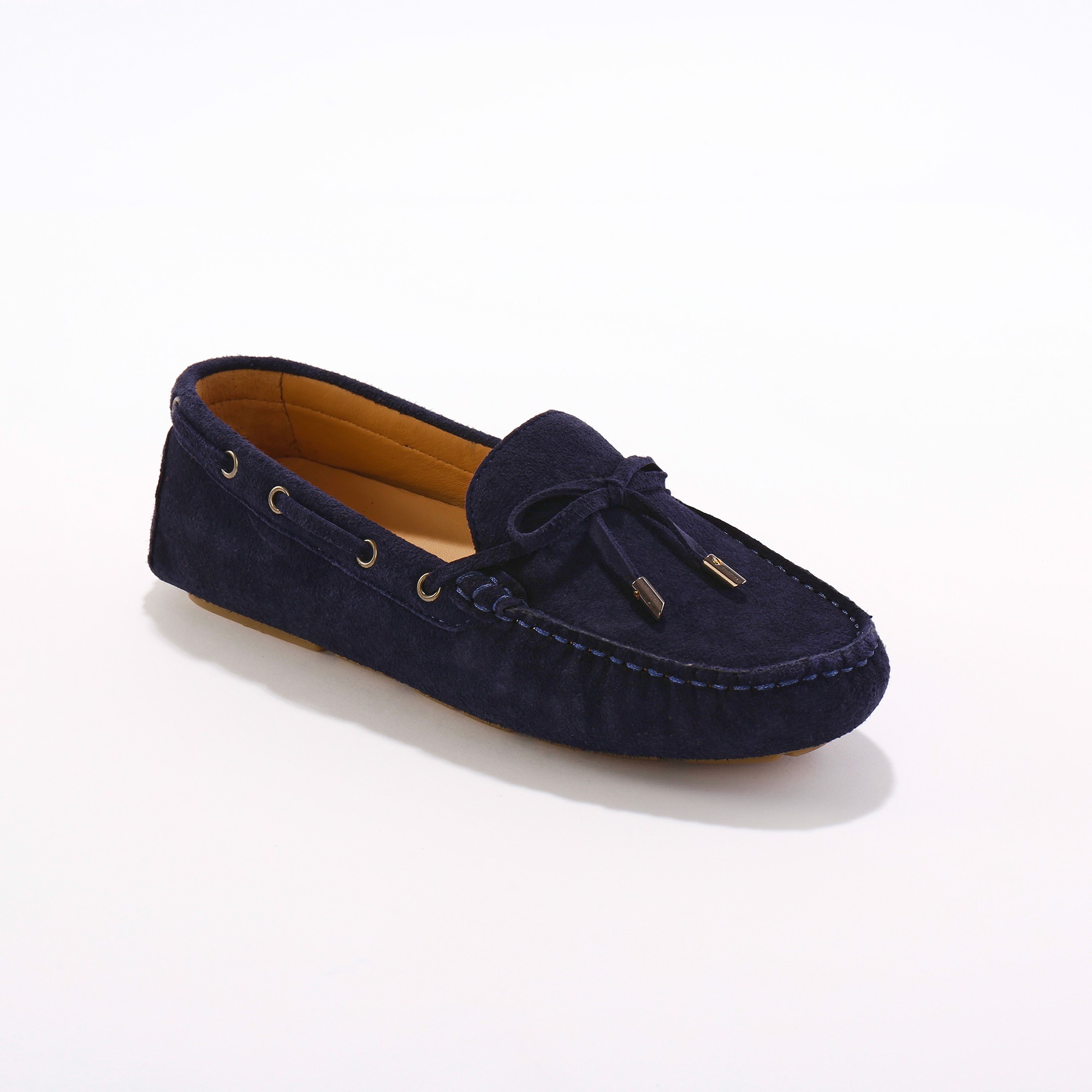 Mocassins En Cuir Ultra-souple À Liens - Blancheporte