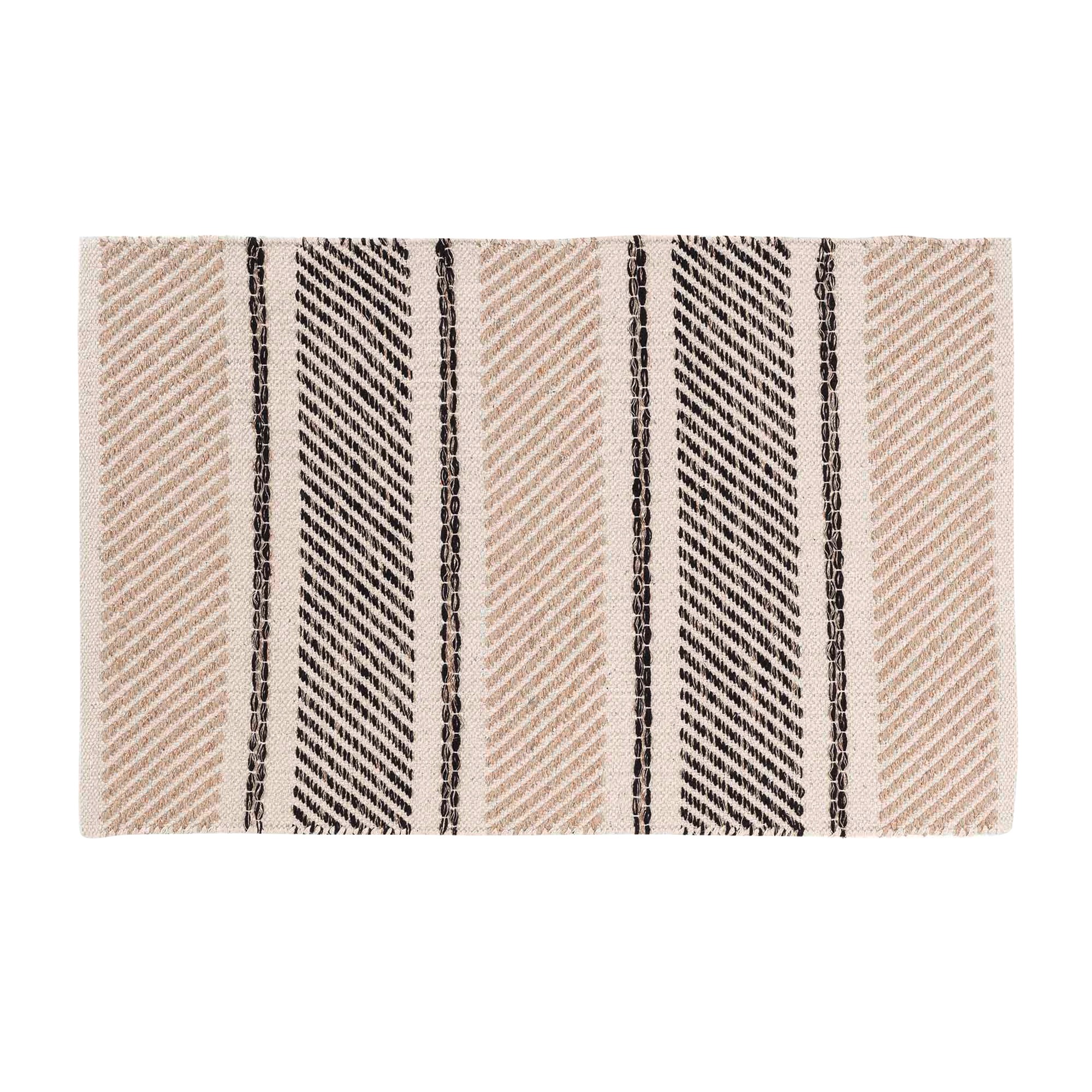 Tapis Décoratif Rayé Reliefé - Blancheporte