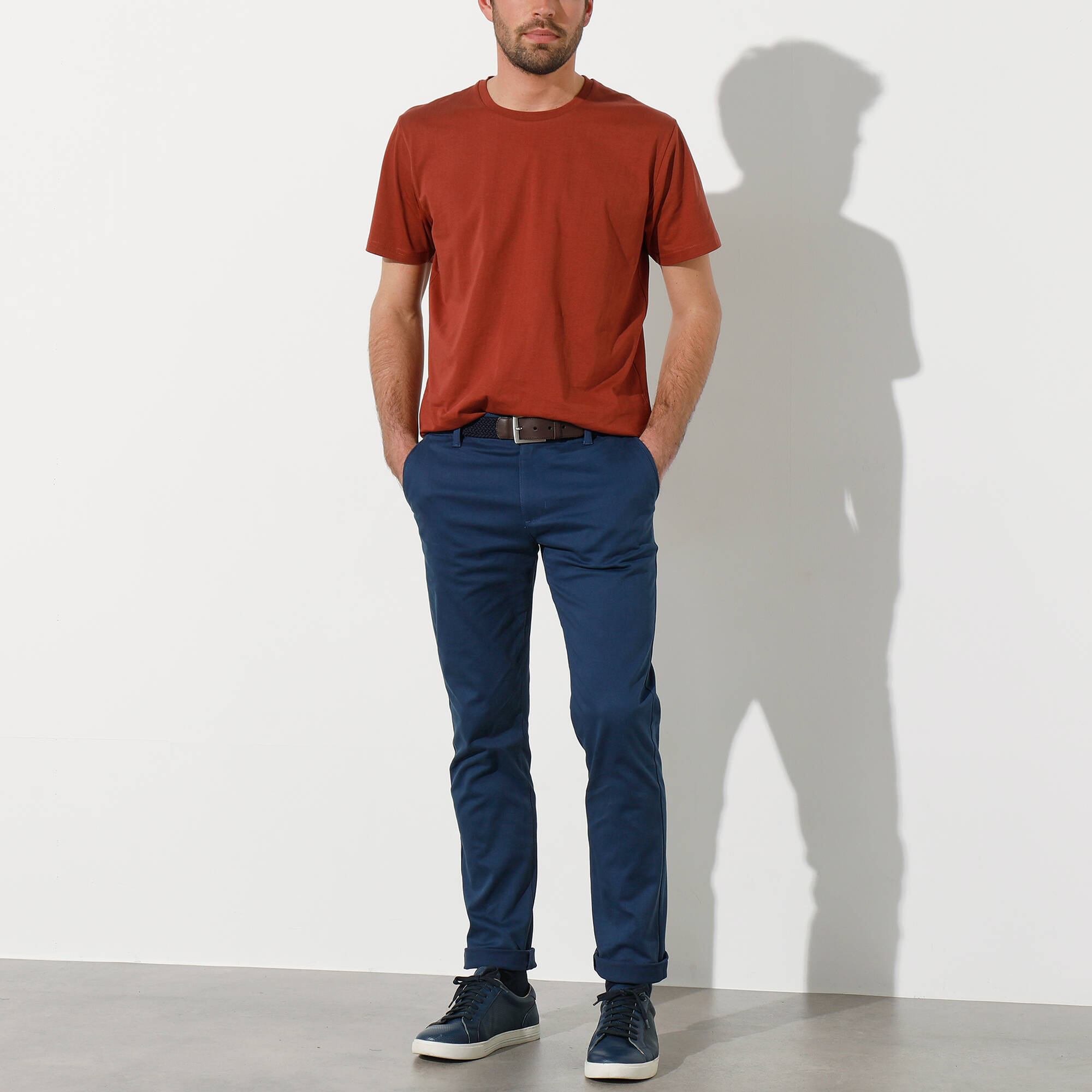 Pantalon chino lastiqu cts - Blancheporte 48$