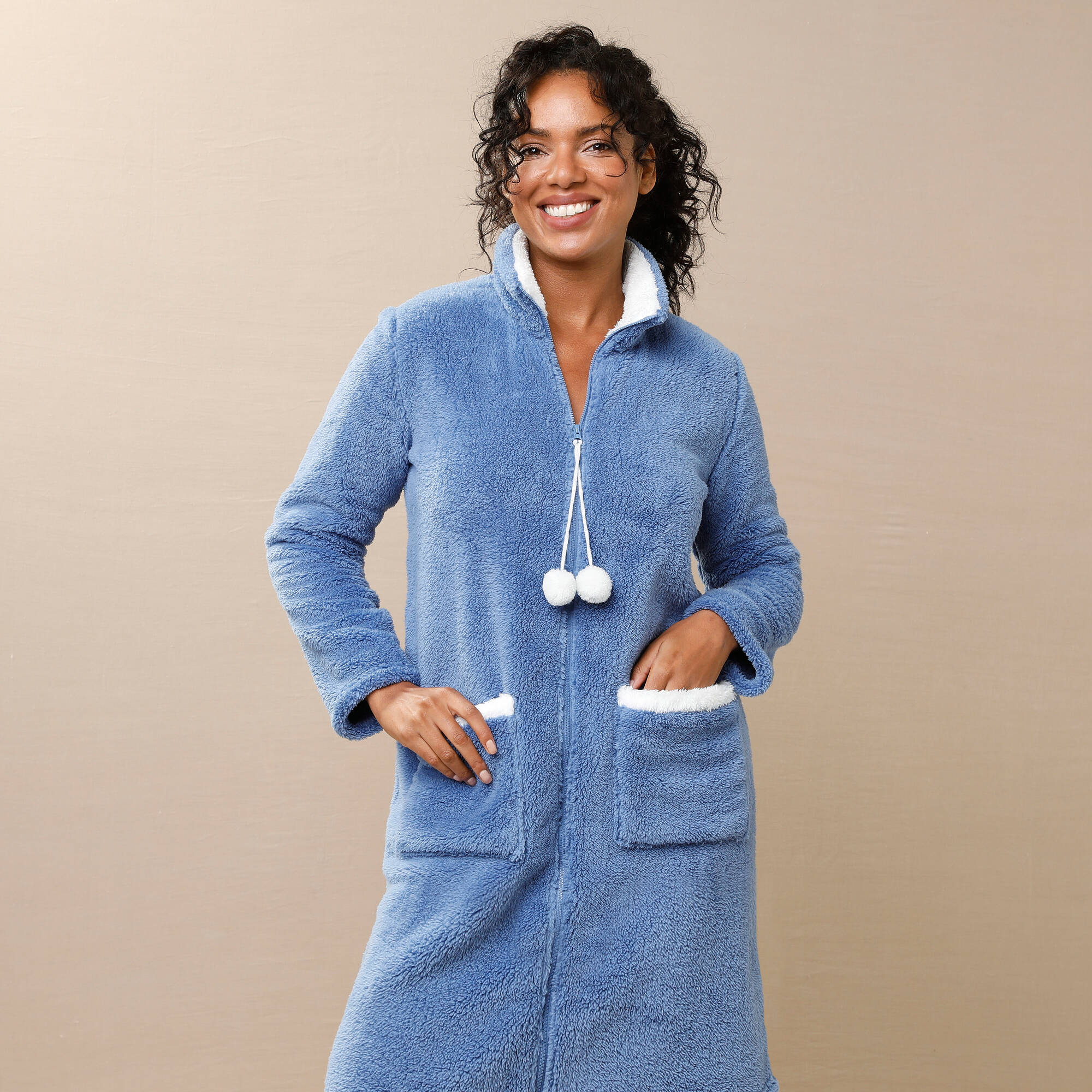 Robe de chambre maille polaire