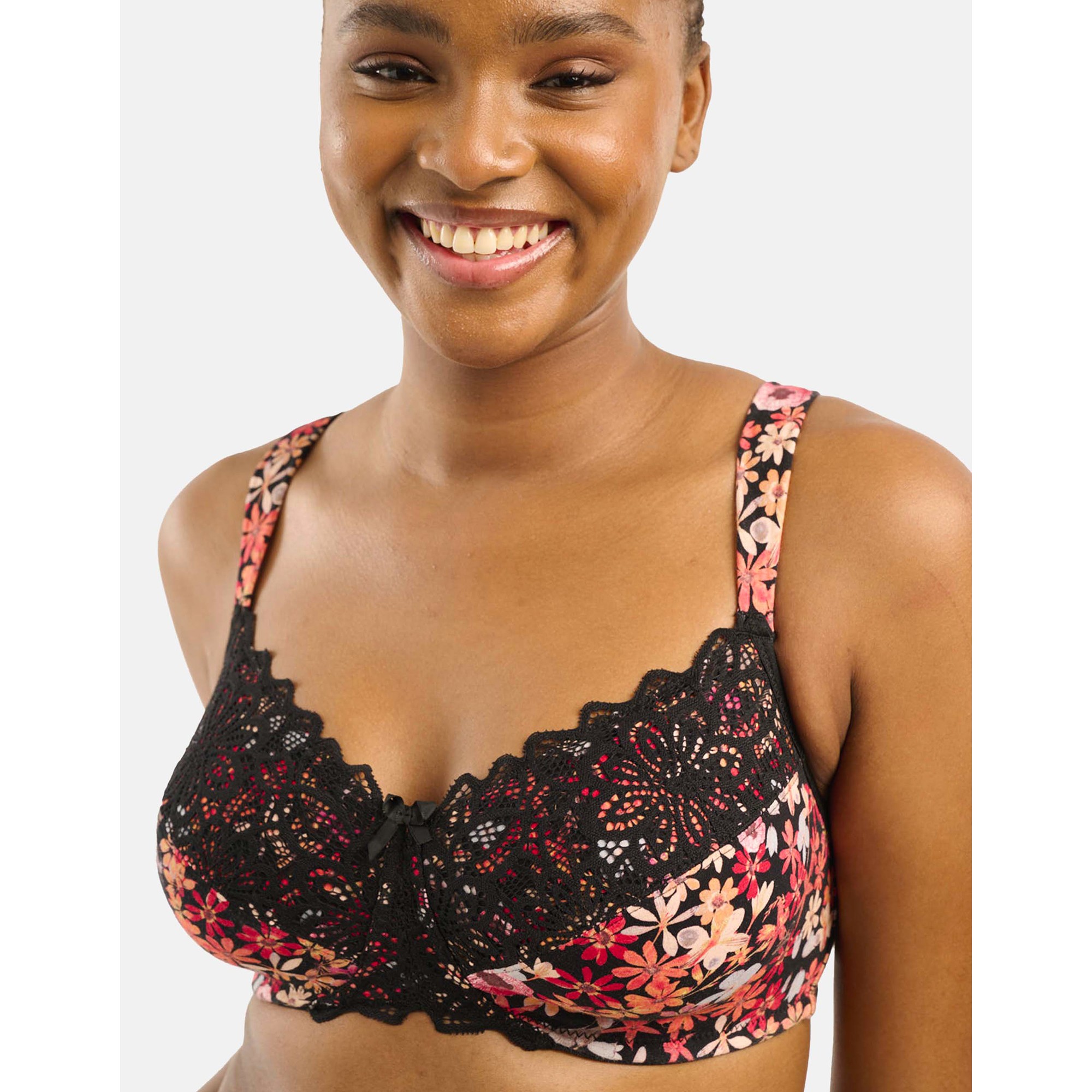 Soutien-gorge post-opératoire Ava Fantaisie - sans armatures - 110E - Noir - Sans Complexe