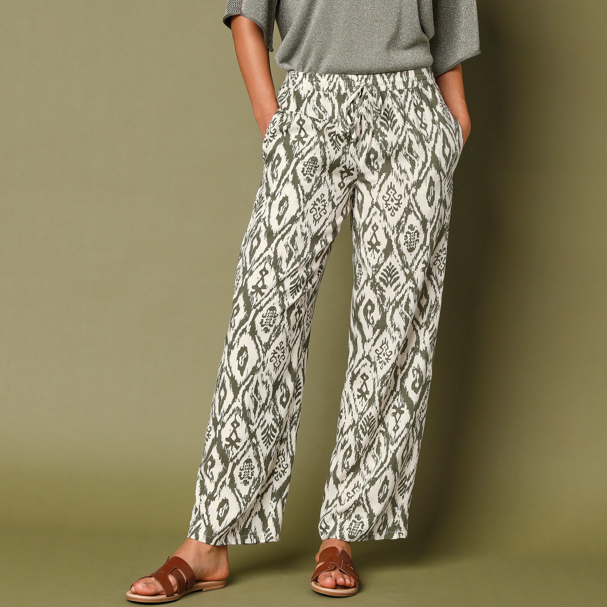 Pantalon Fluide Imprimé - Lora Zellini