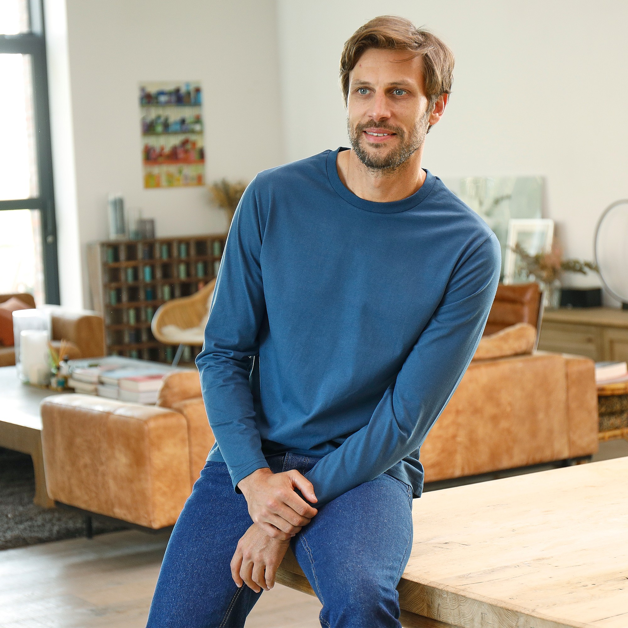 T-shirt Col Rond Manches Longues - Lot De 3 - Blancheporte