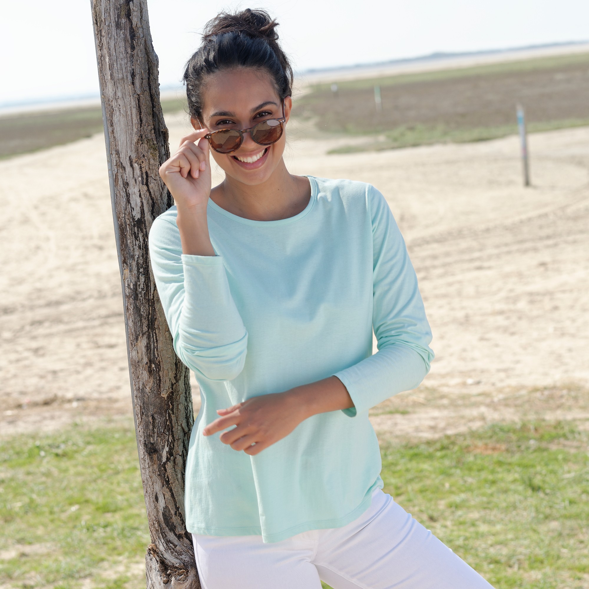 T-shirt Uni Manches Longues - Blancheporte