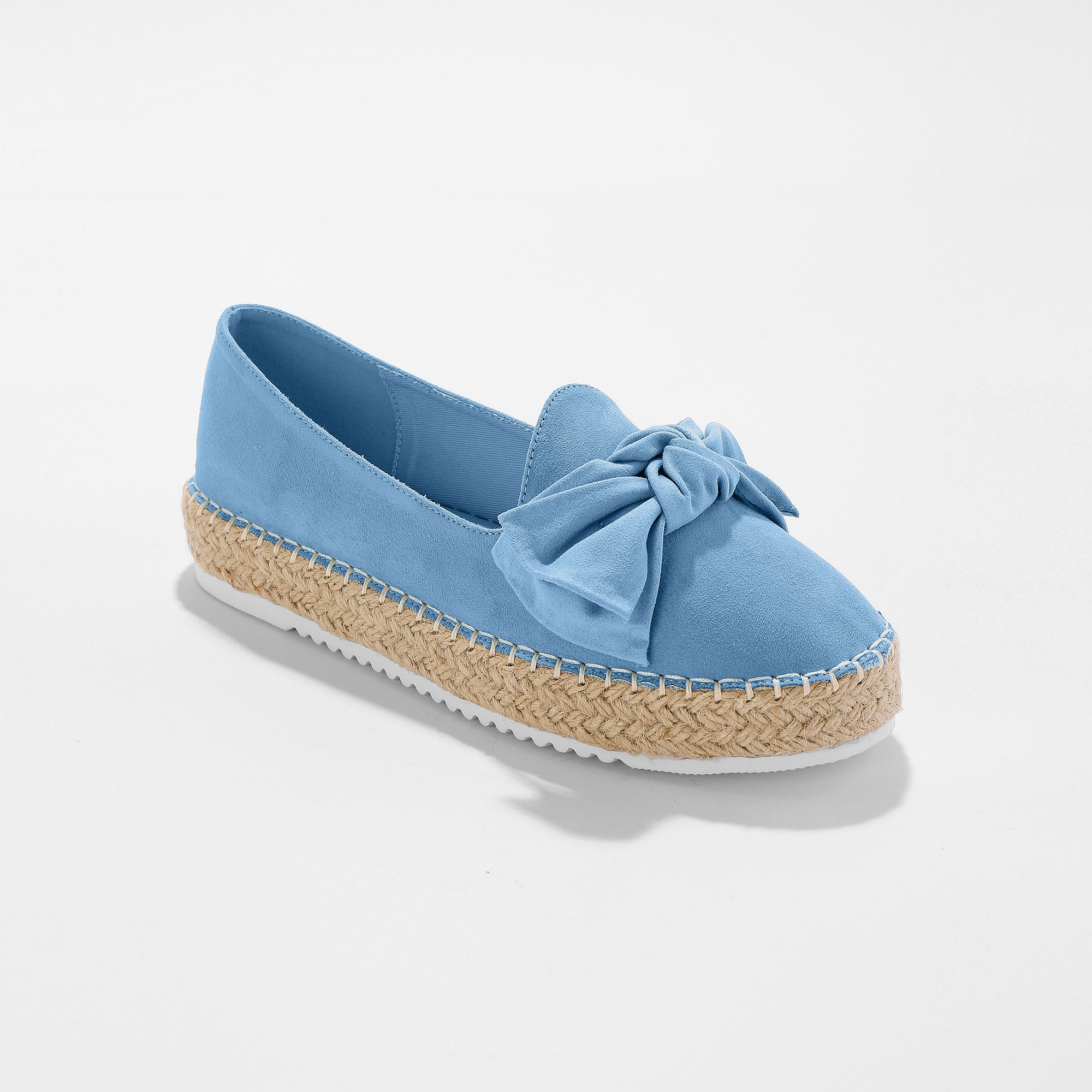 Mocassins Espadrilles Noeud À Semelle Corde Crantée - Blancheporte
