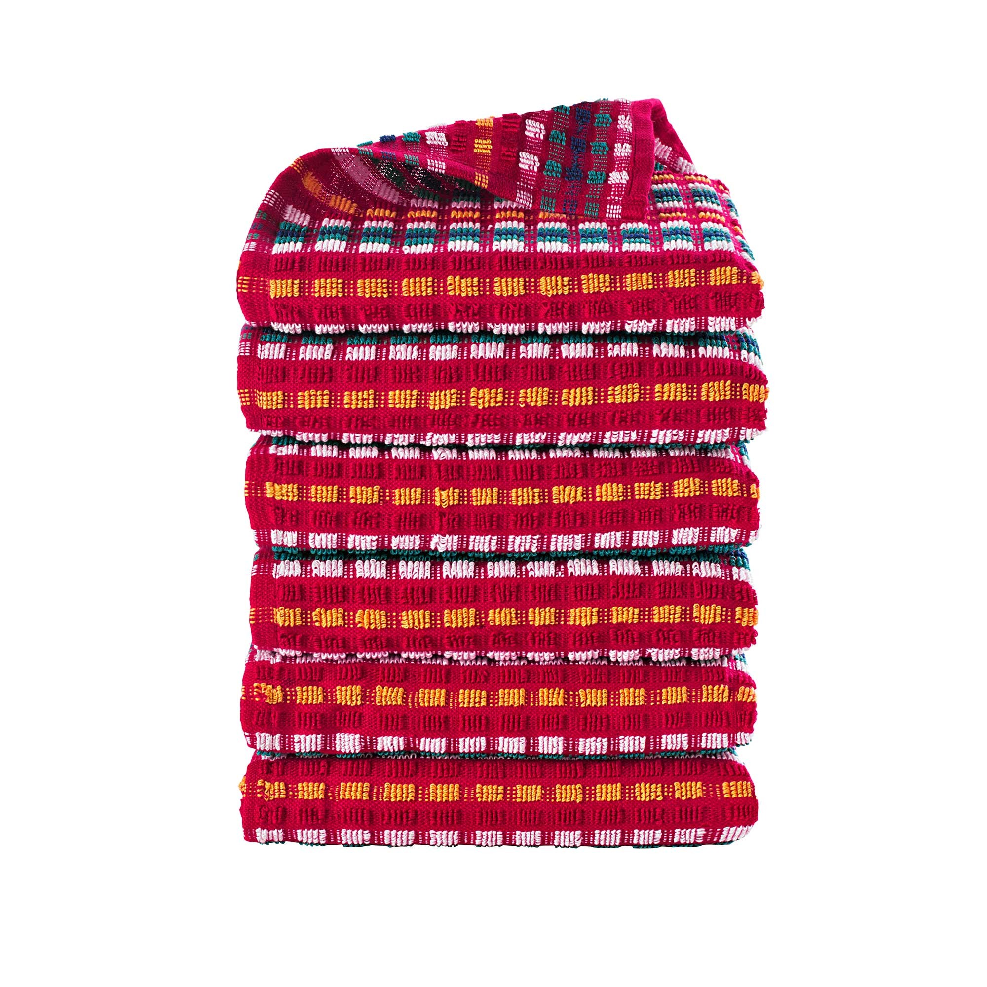 Essuie-mains Éponge Petite Taille Fond Rouge - Lots - Blancheporte