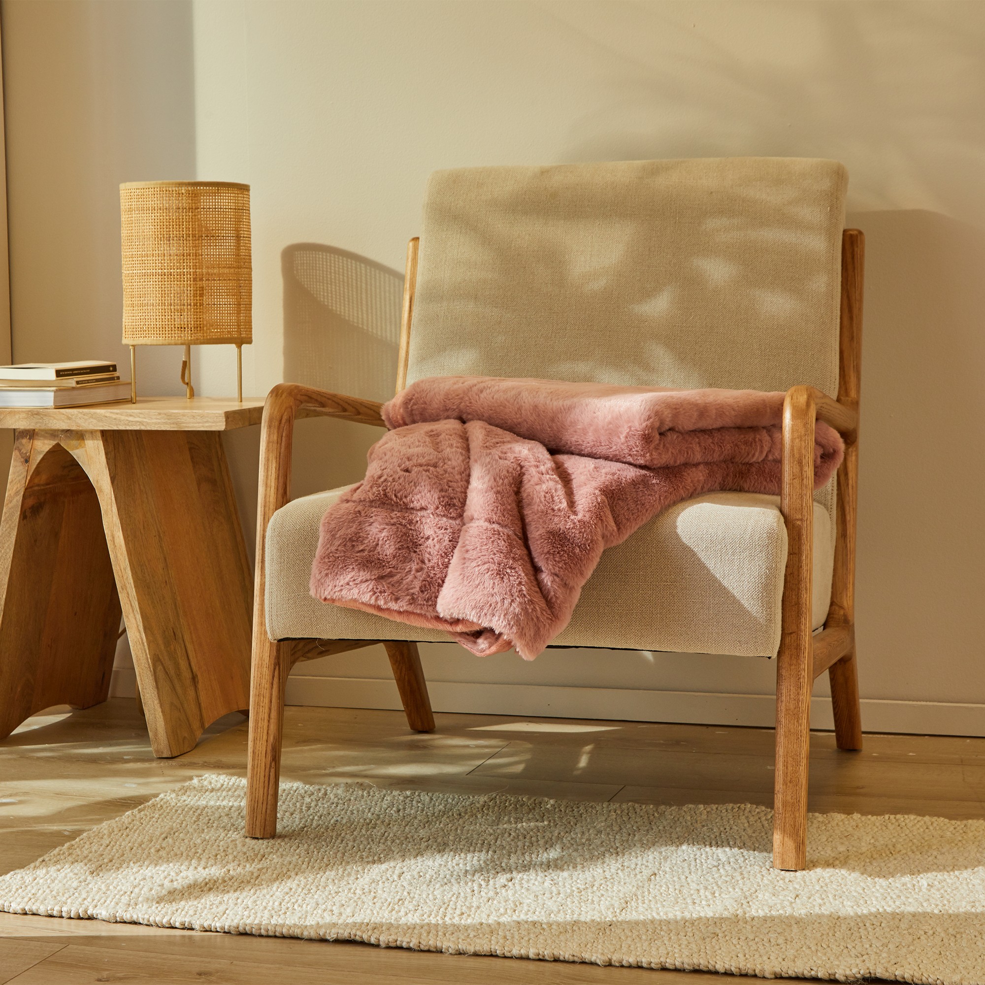 Plaid Effet Fourrure Ultra Moelleux - Blancheporte