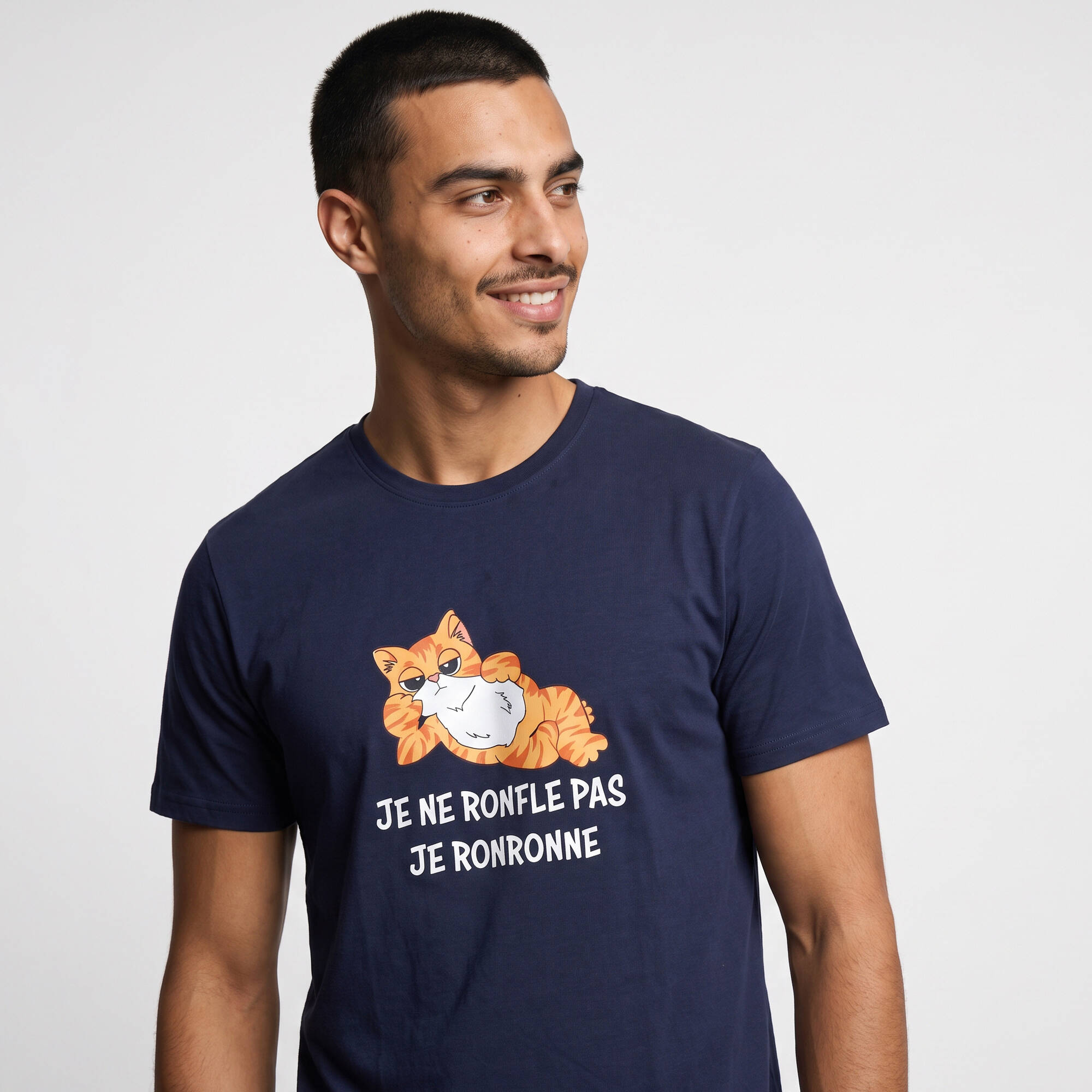 Maxi T-shirt manches courtes imprim chat roux - Blancheporte 17$