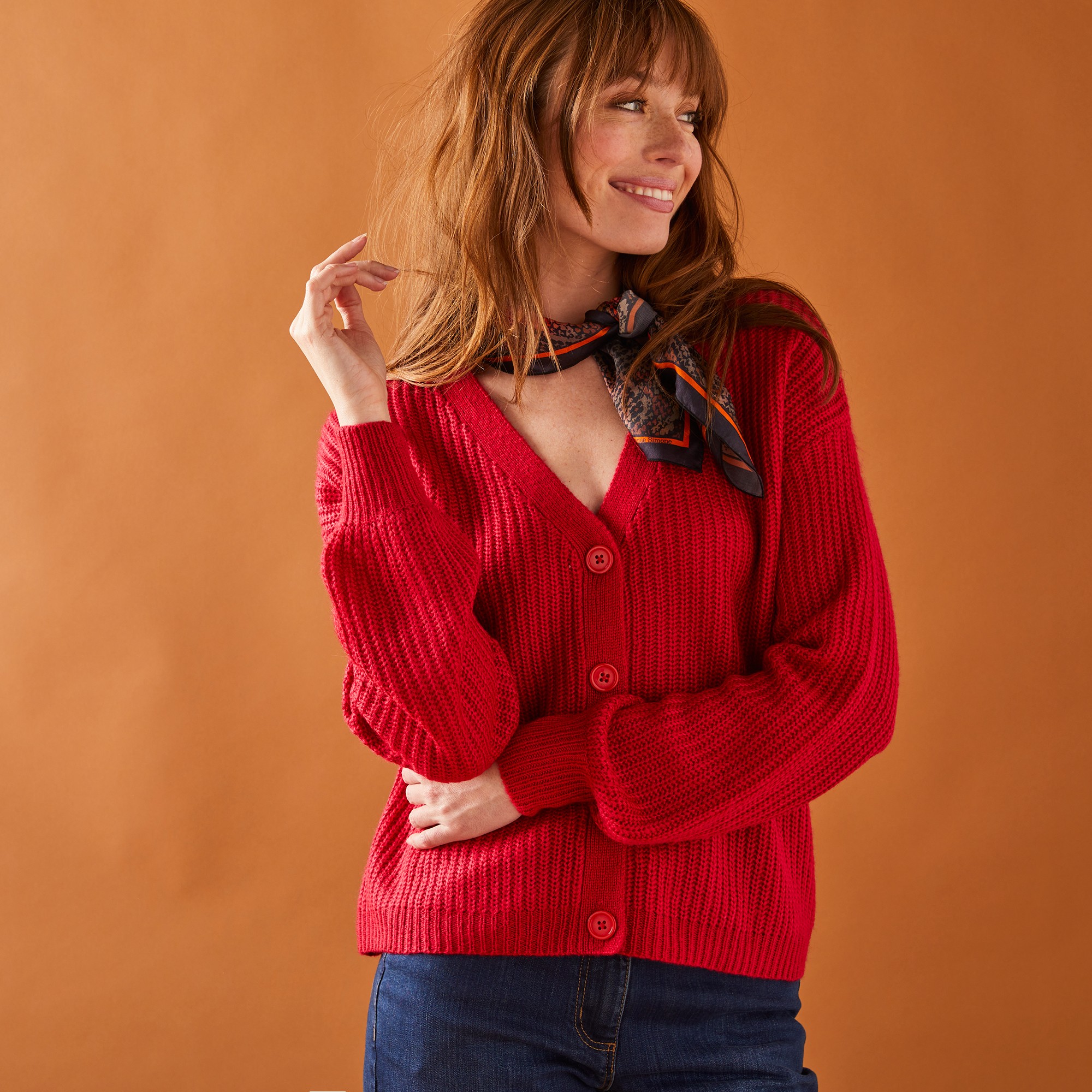 Gilet Boutonné Volume Loose, Toucher Mohair - Blancheporte