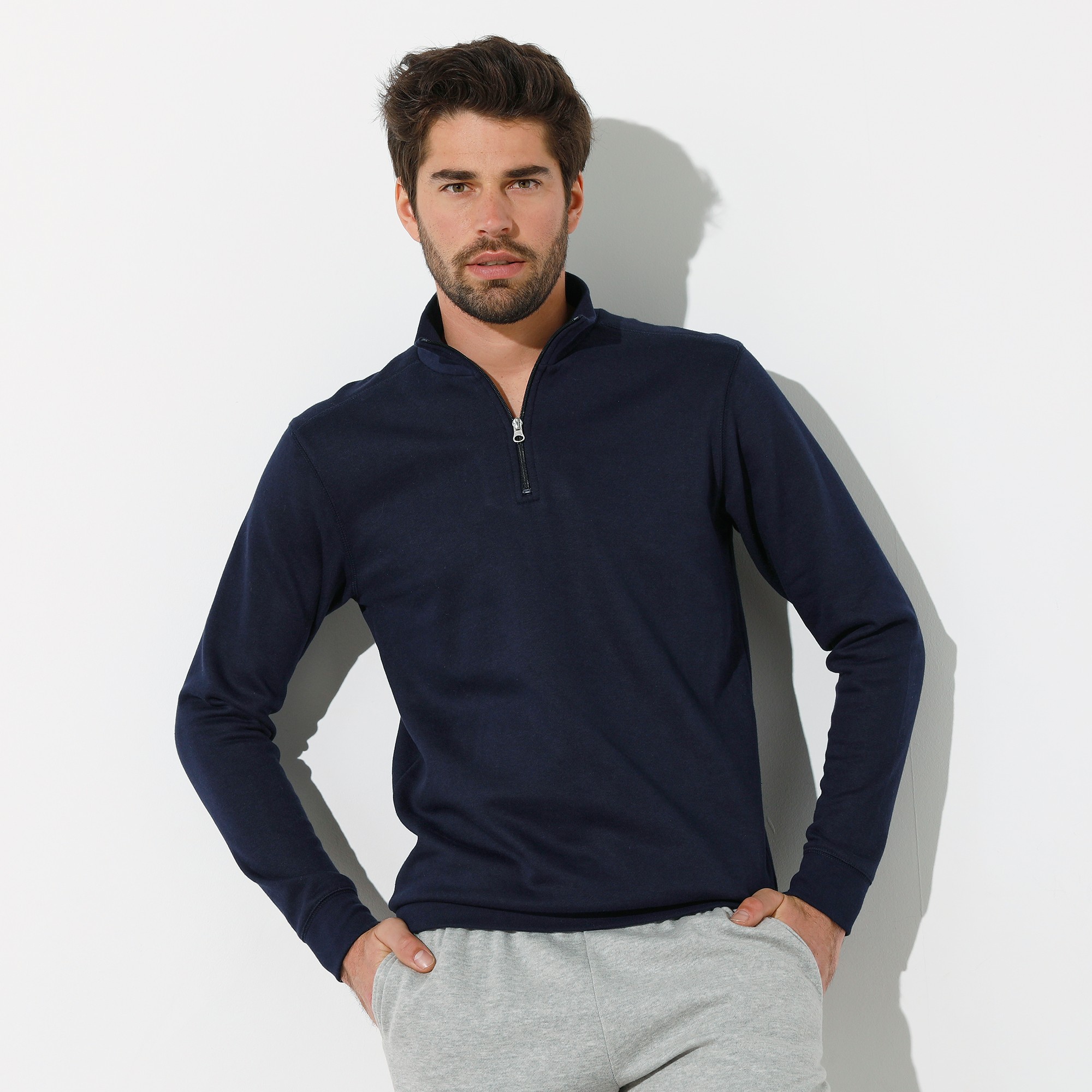 Sweat Molleton Col Camionneur Zippé - Blancheporte