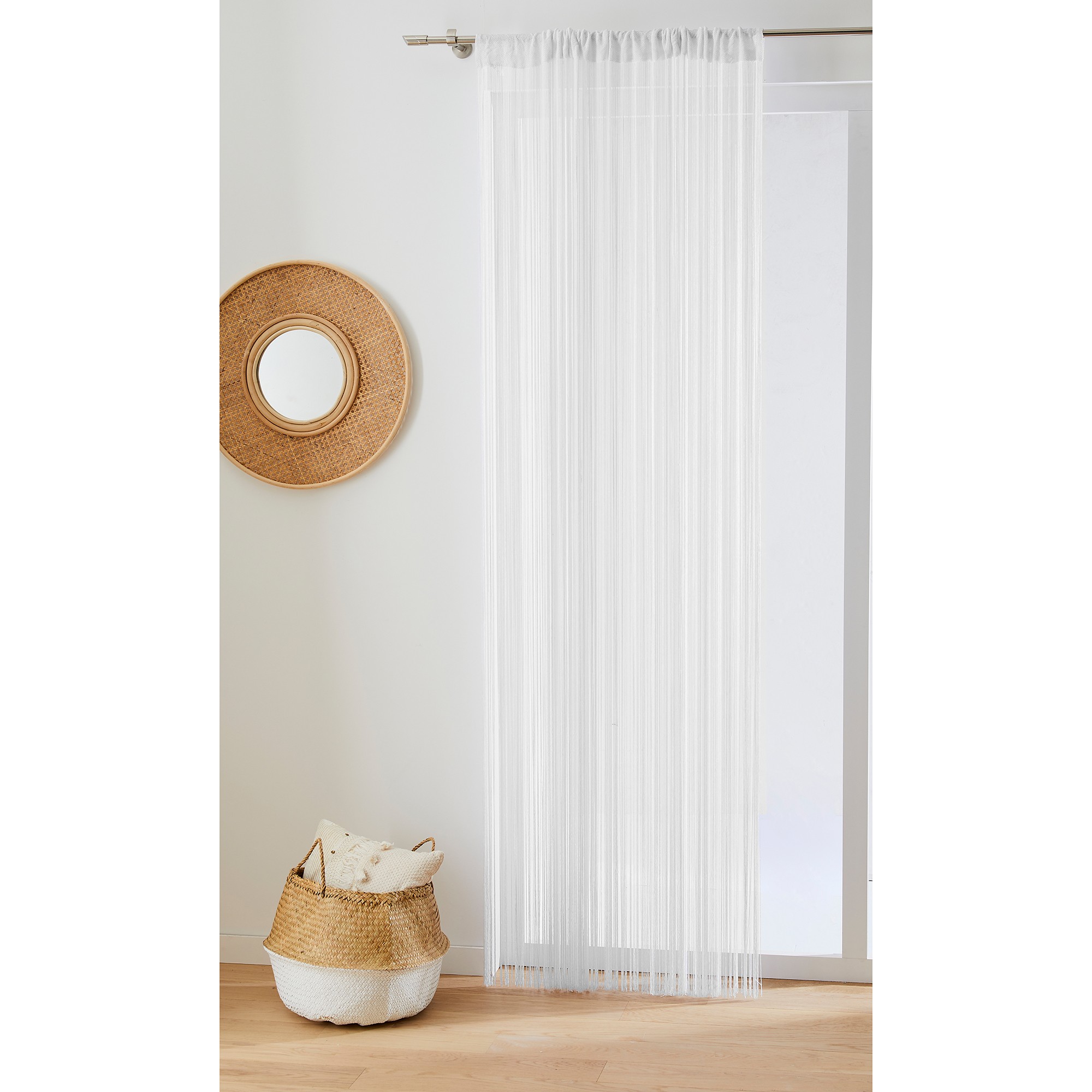 Rideau De Fils Découpable Finition Passe-tringle - Blancheporte