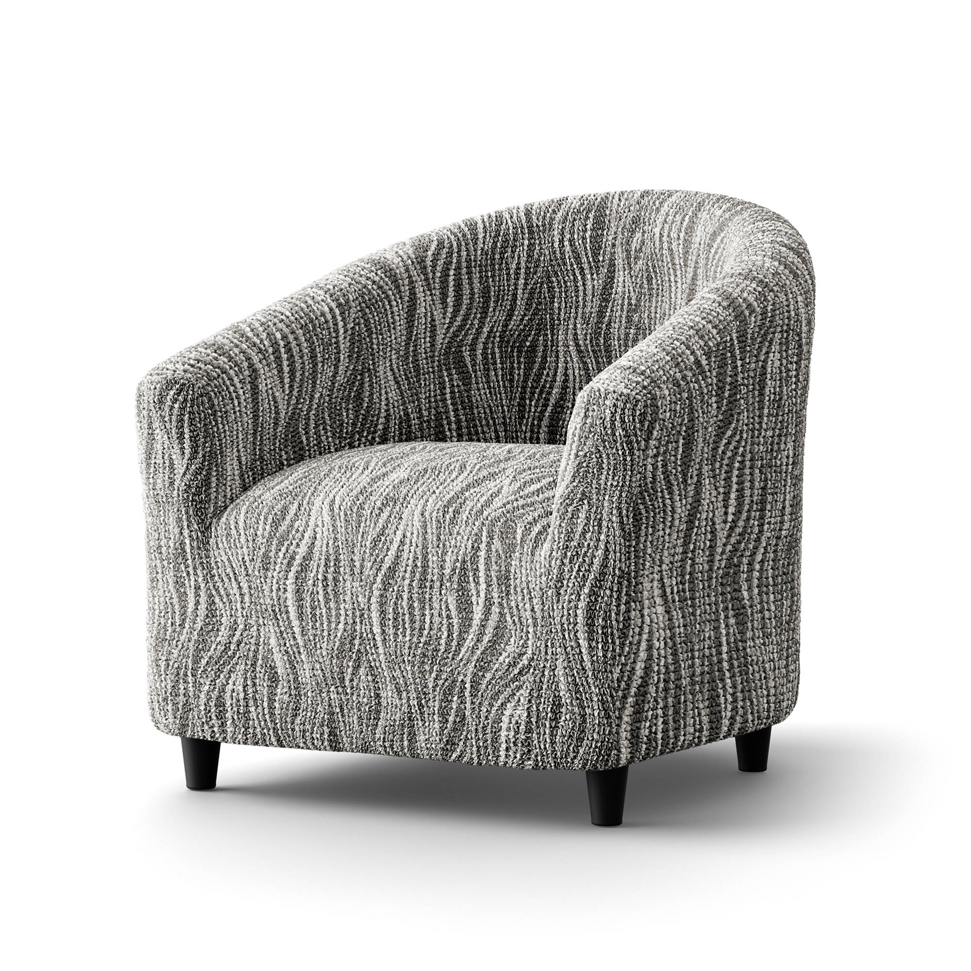 Housse microfibre bi-extensible imprimé vague spéciale fauteuil cabriolet - Blancheporte