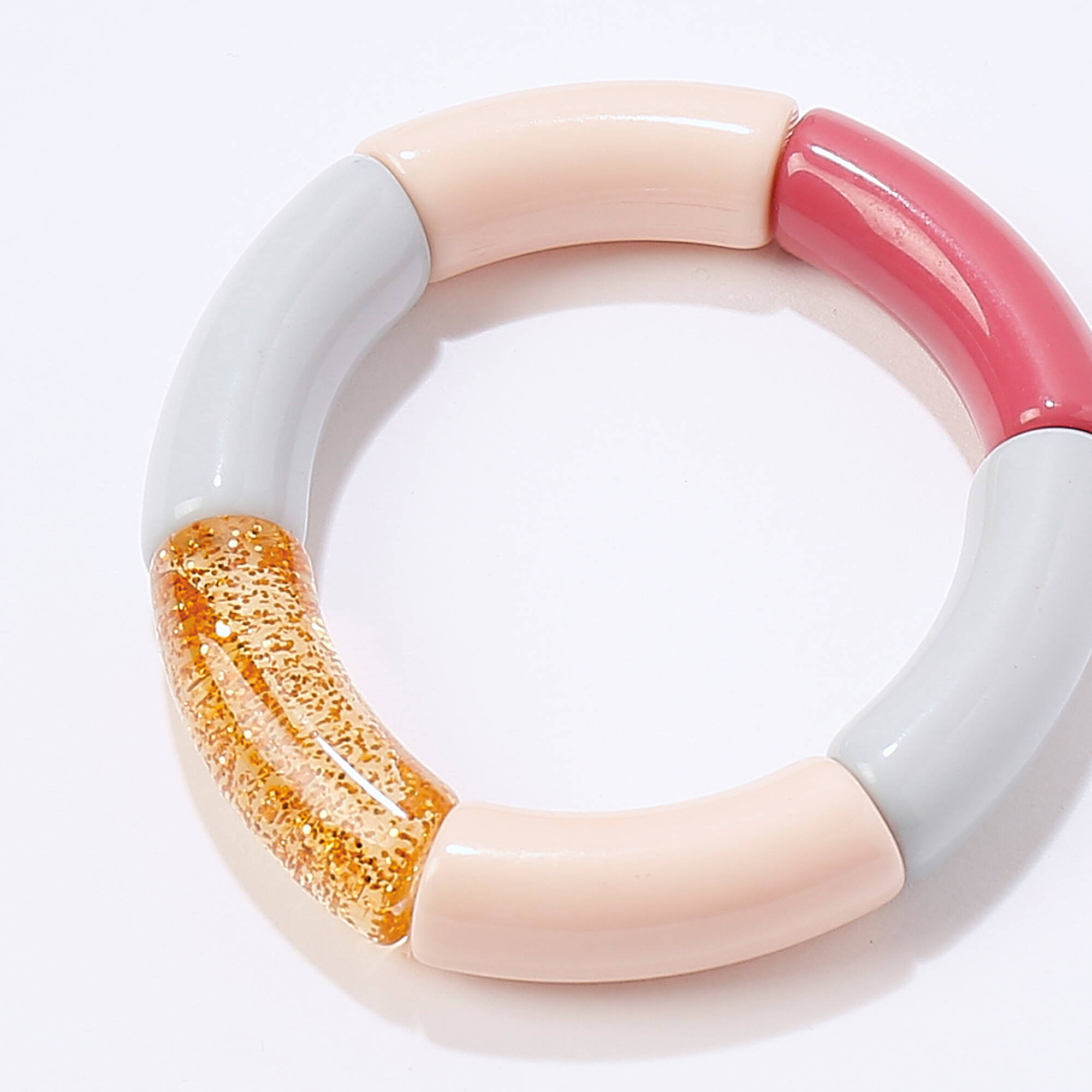 Bracelet lastiqu perles tubulaires lot de 2 - Blancheporte 20$