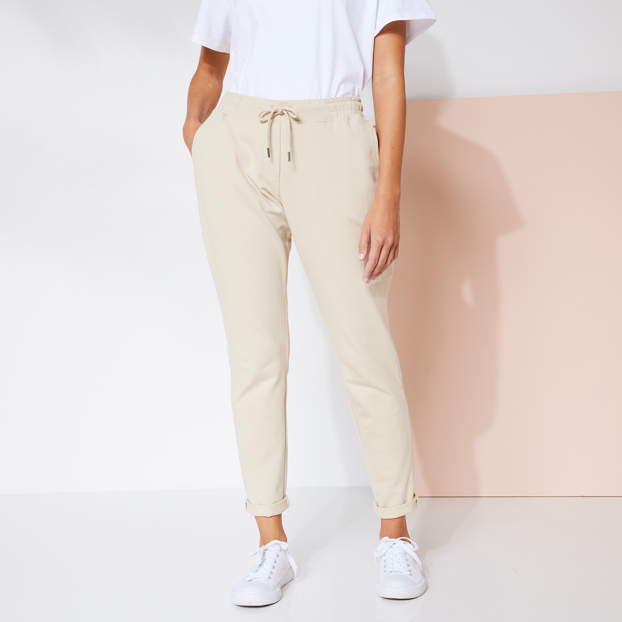 Pantalon Jogpant Ceinture Élastiquée Molleton - Blancheporte