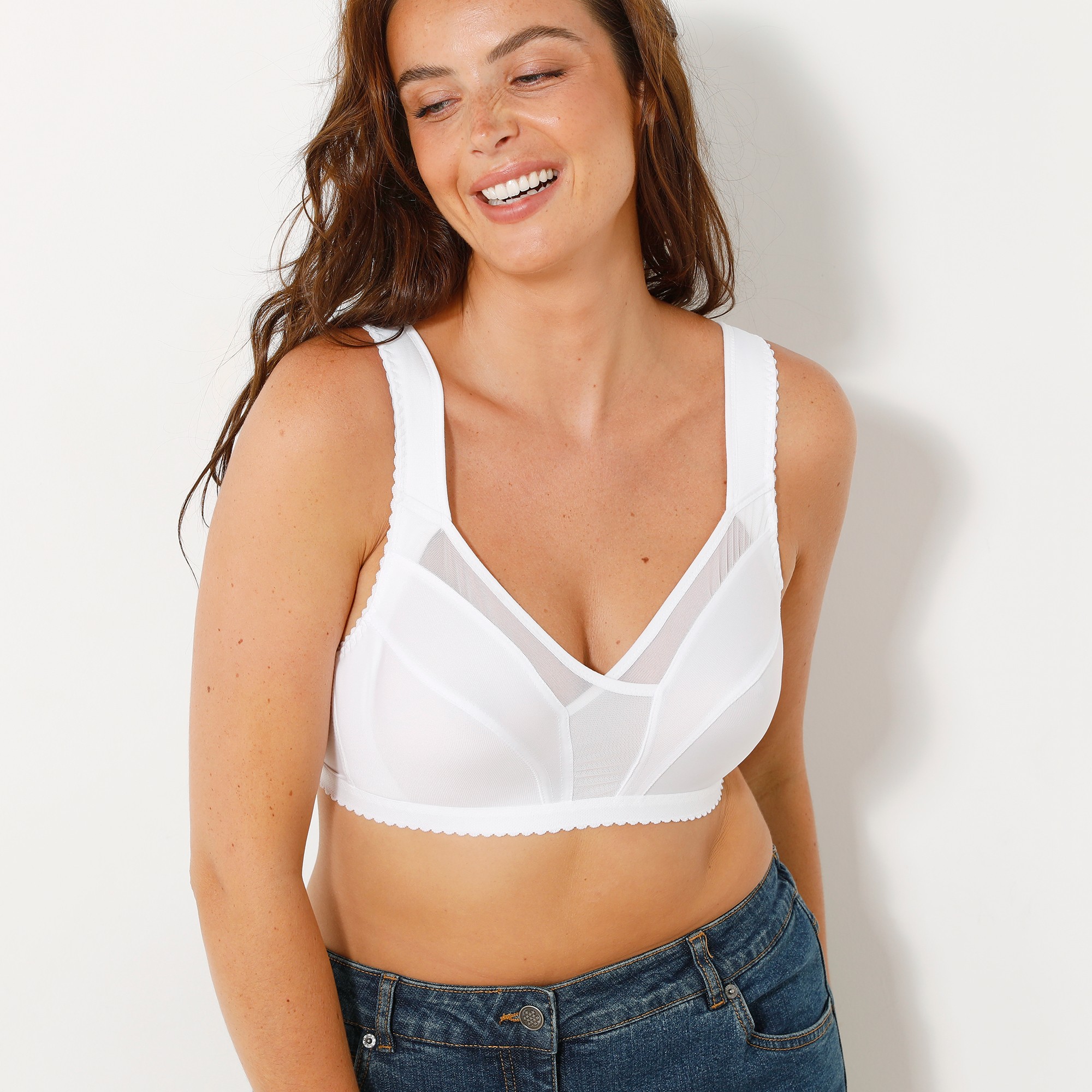 Soutien-gorge Minimiseur Blanc - Sans Armatures - Blancheporte