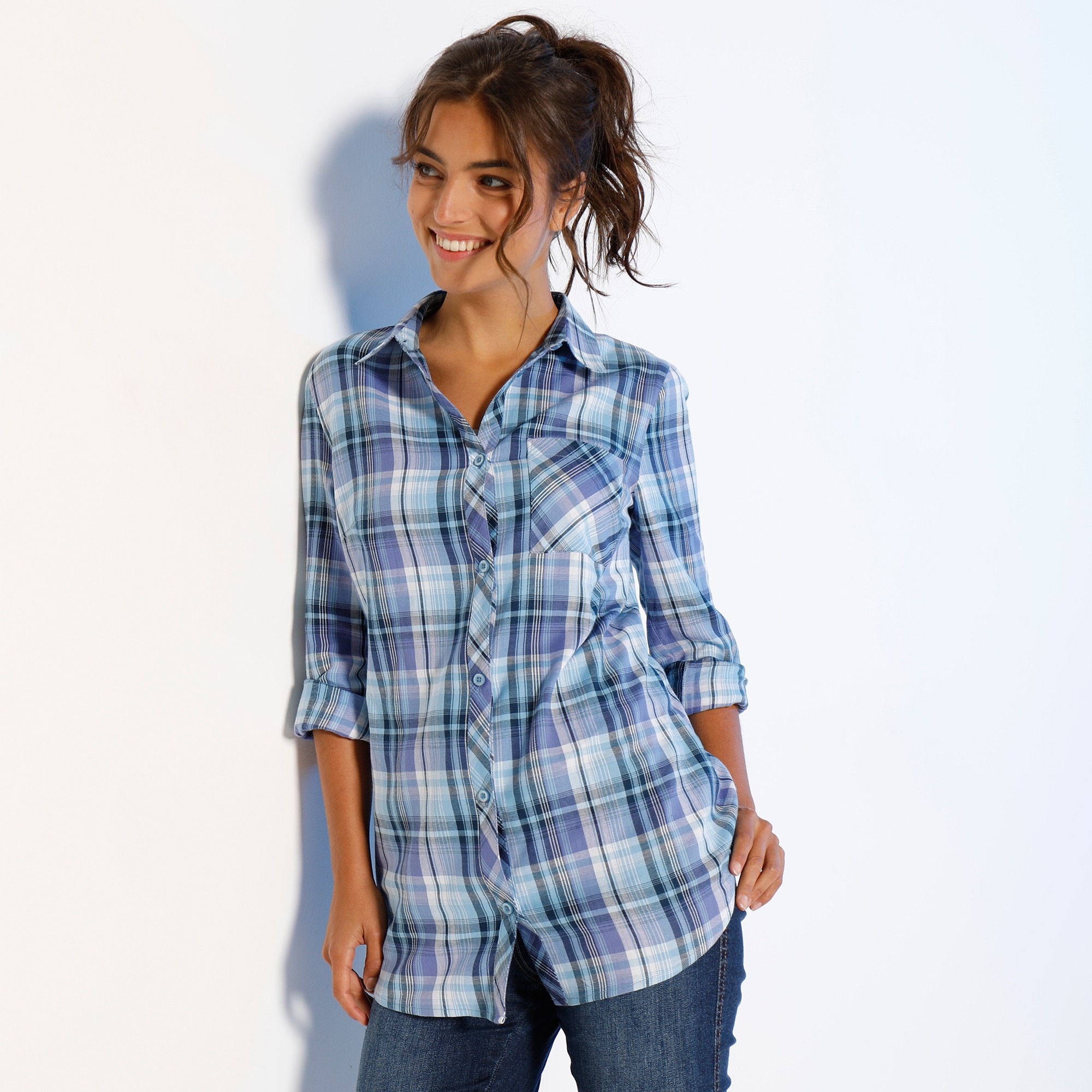 Chemise Flanelle À Carreaux - Blancheporte