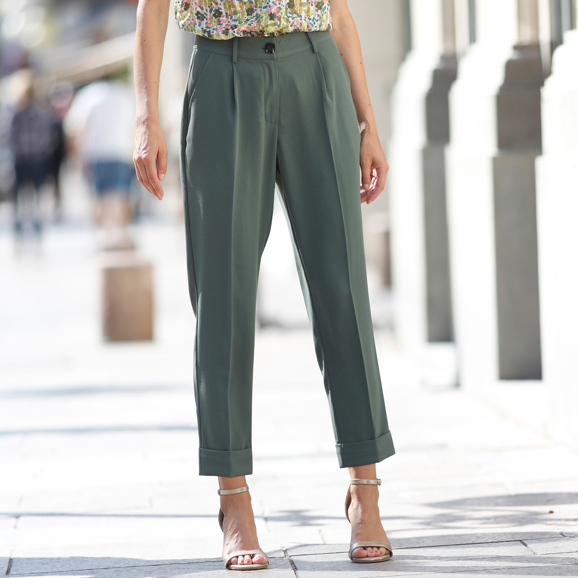 Pantalon 7/8ème Fuselé Fluide - Blancheporte