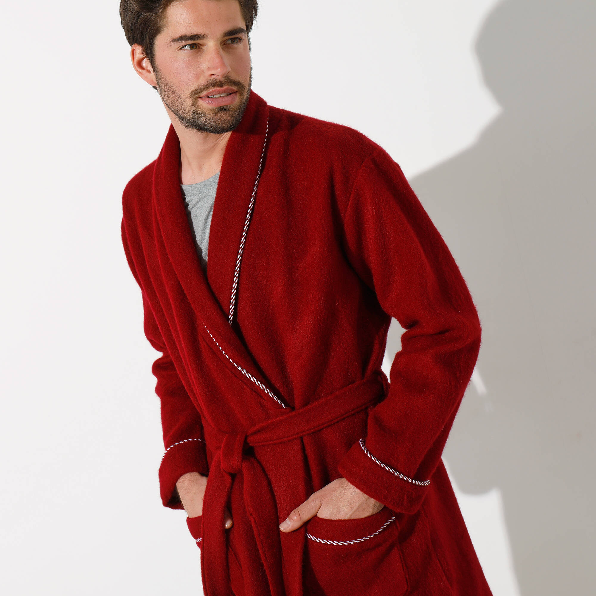 Peignoir homme blanche porte deals