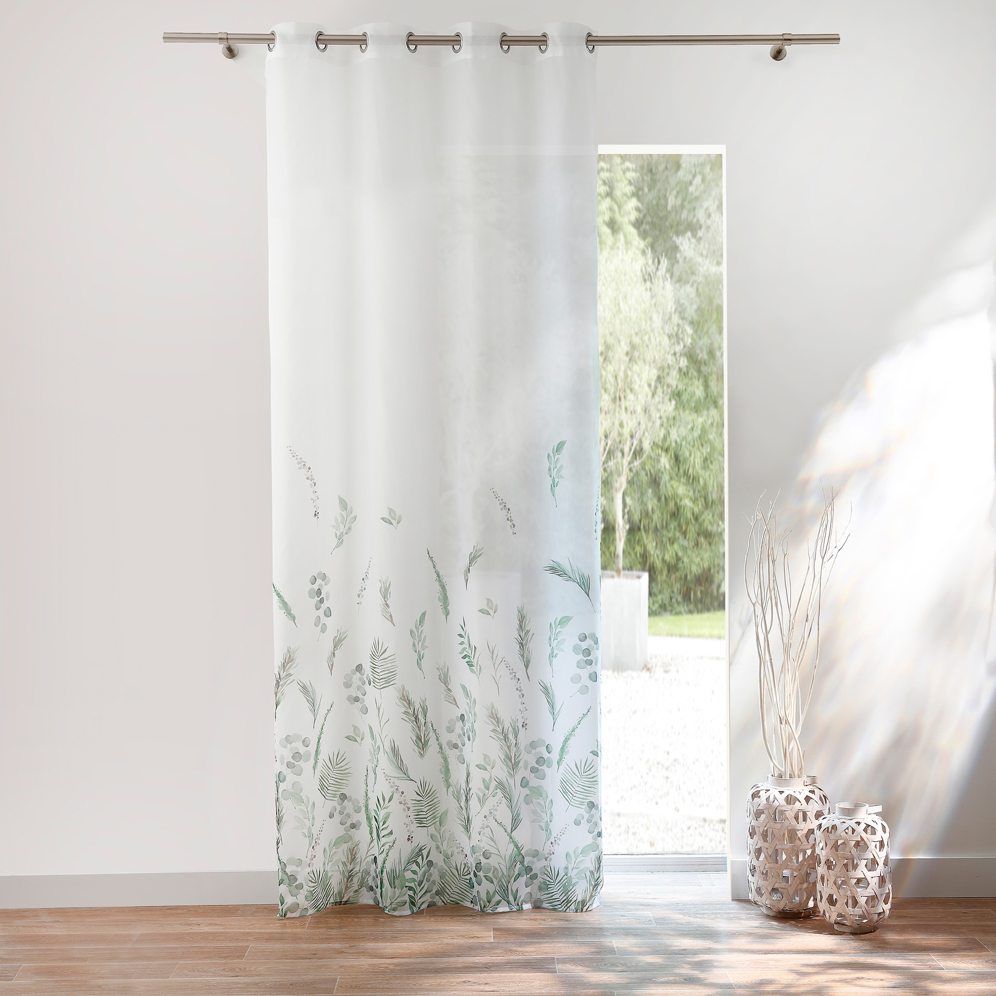 Voilage Base Imprimé Champêtre - Blancheporte