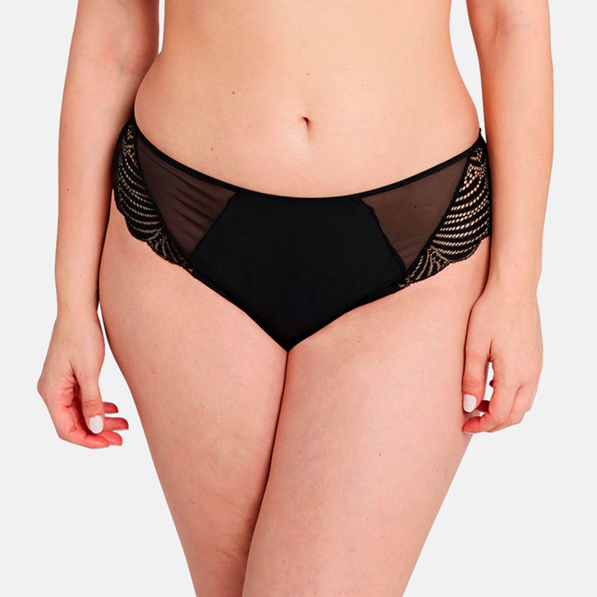 Slip En Dentelle Et Tulle Olivia - Sans Complexe