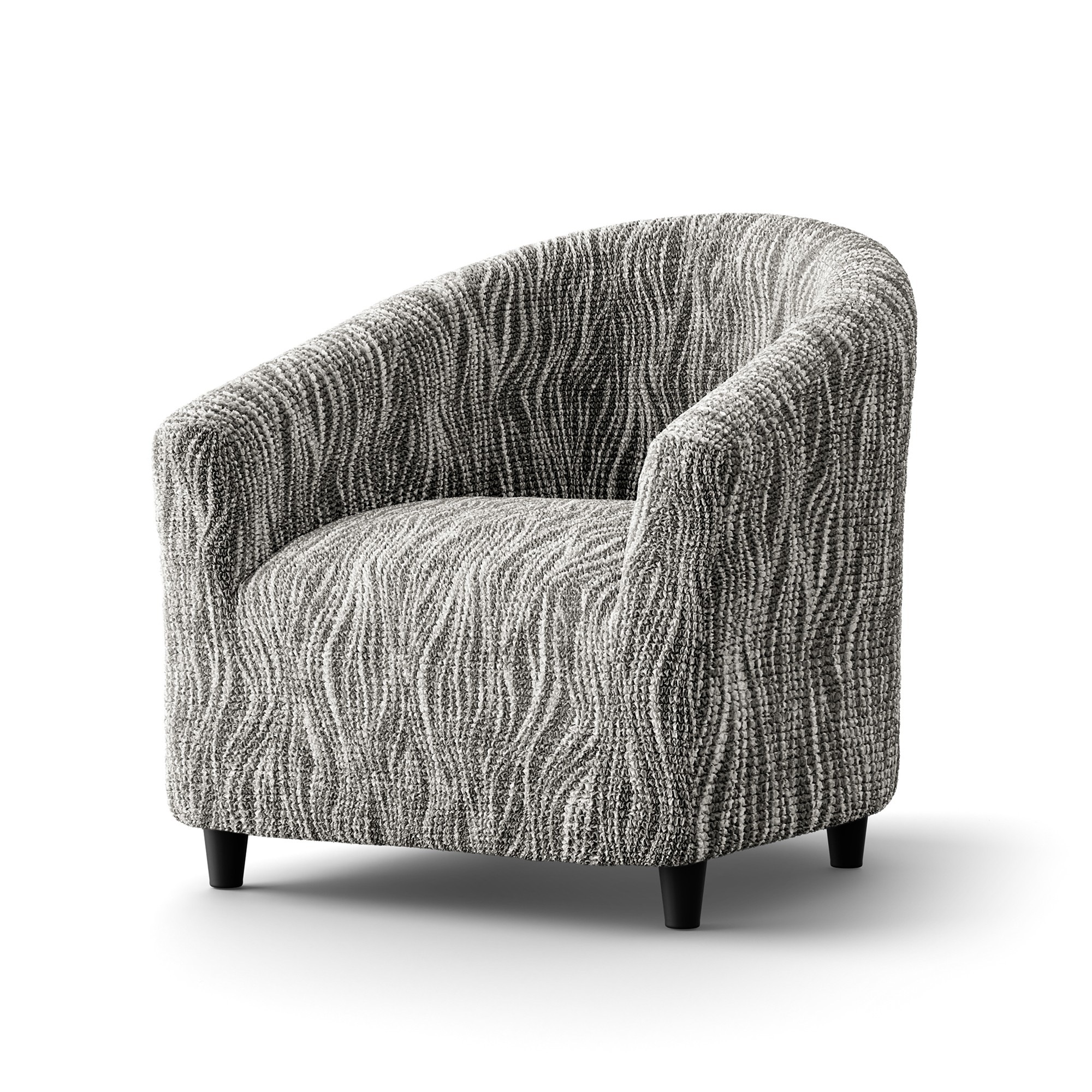 Housse Microfibre Bi-extensible Imprimé Vague Spéciale Fauteuil Cabriolet - Blancheporte