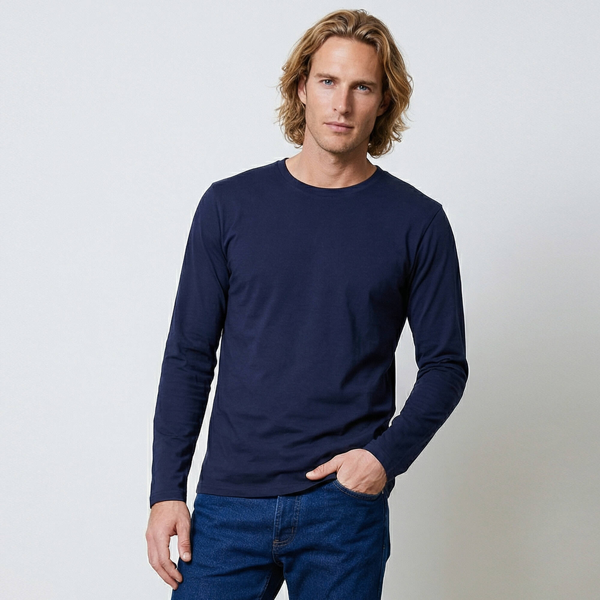 T-shirt col rond manches longues - lot de 3 - Blancheporte 39 €