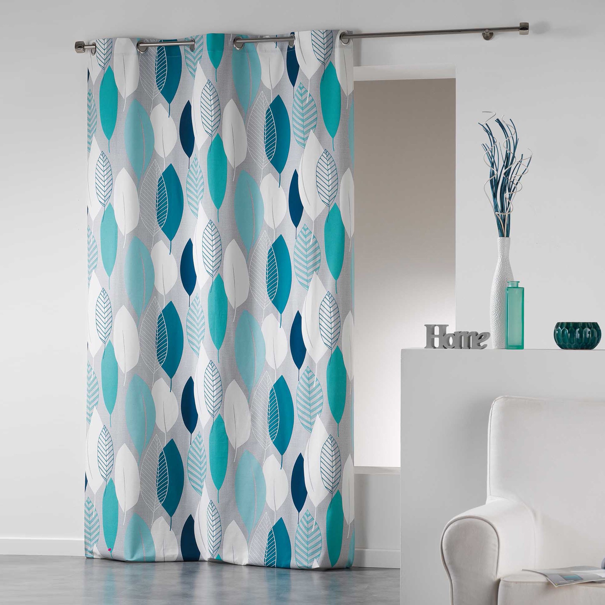 Rideau Imprimé Feuilles feuilles - Blancheporte